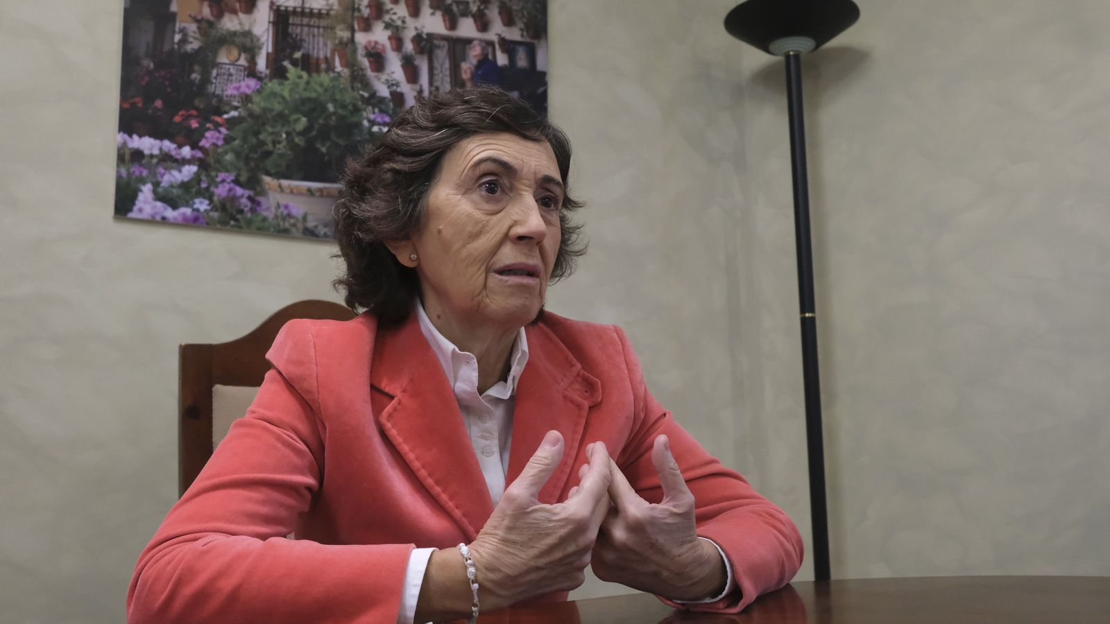 Un momento de la entrevista.