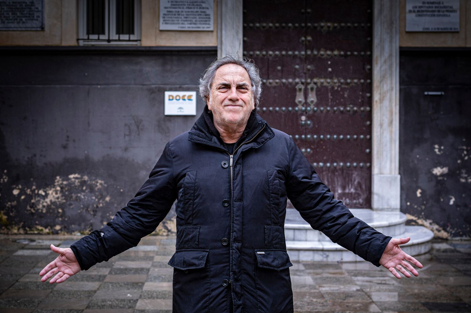 José Luis García Cossío, Selu, en el Oratorio donde tantas veces ha cantado con su chirigota.