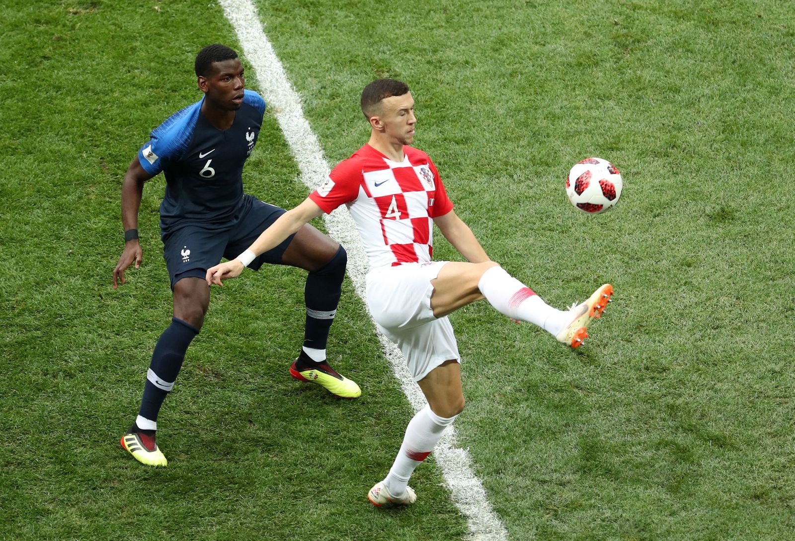 El Francia-Croacia de la final del Mundial de Rusia, en imágenes
