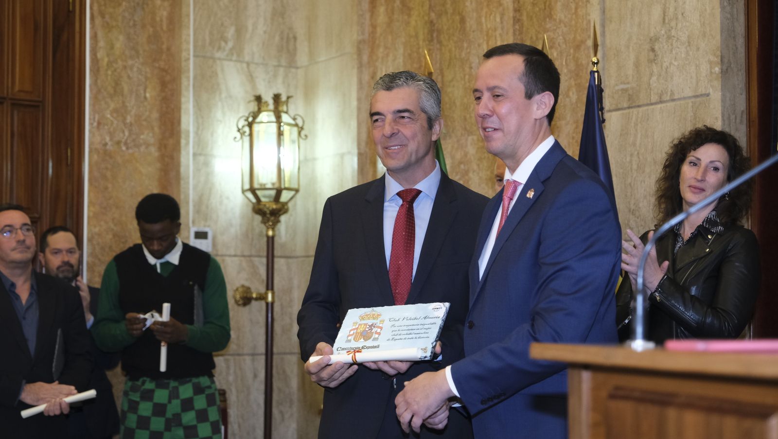 Imágenes del acto del Día de la Constitución en la Subdelegación del Gobierno de Almería