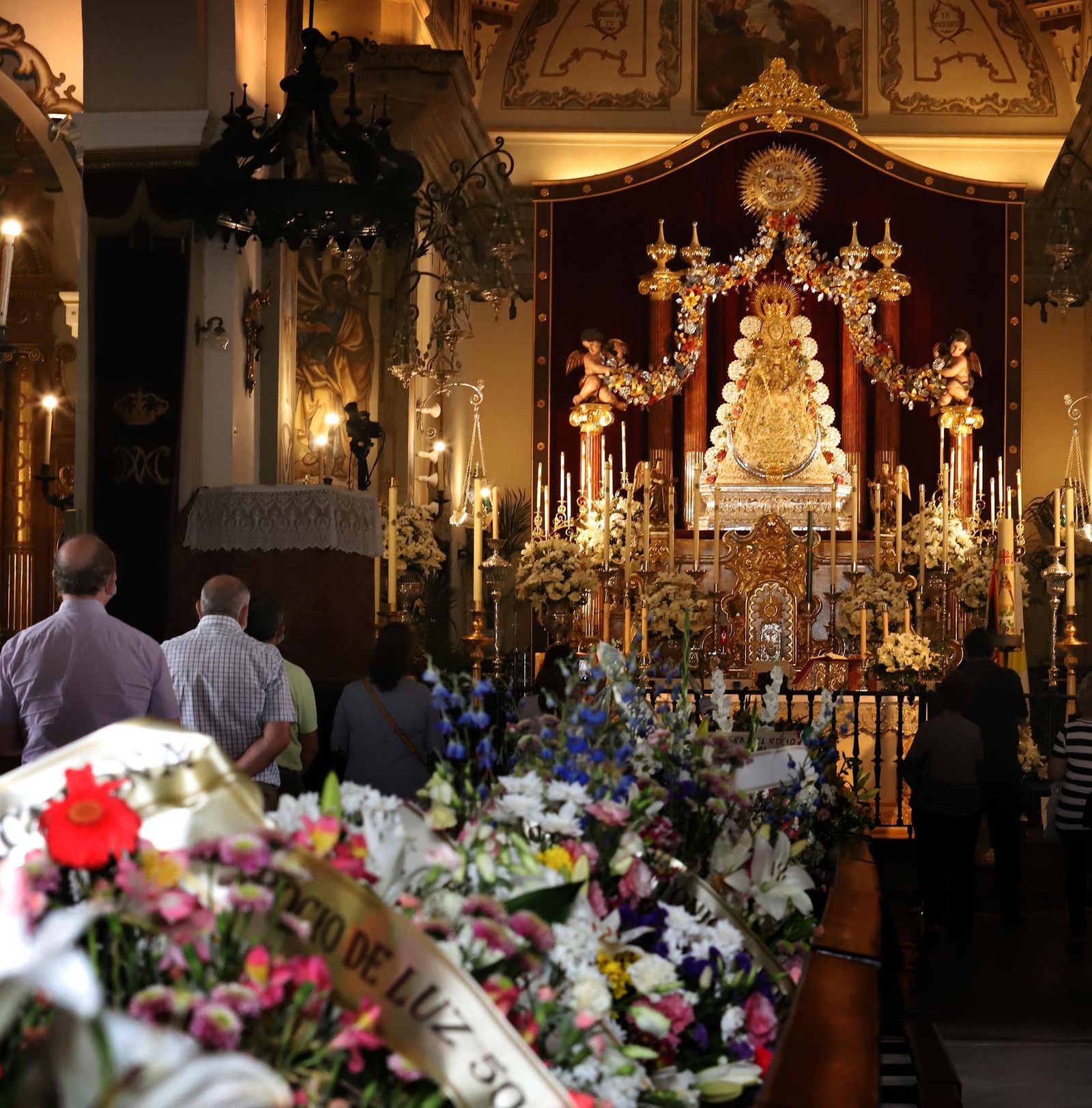 Imágenes de la Virgen del Rocío en el Lunes de Pentecostés 2020