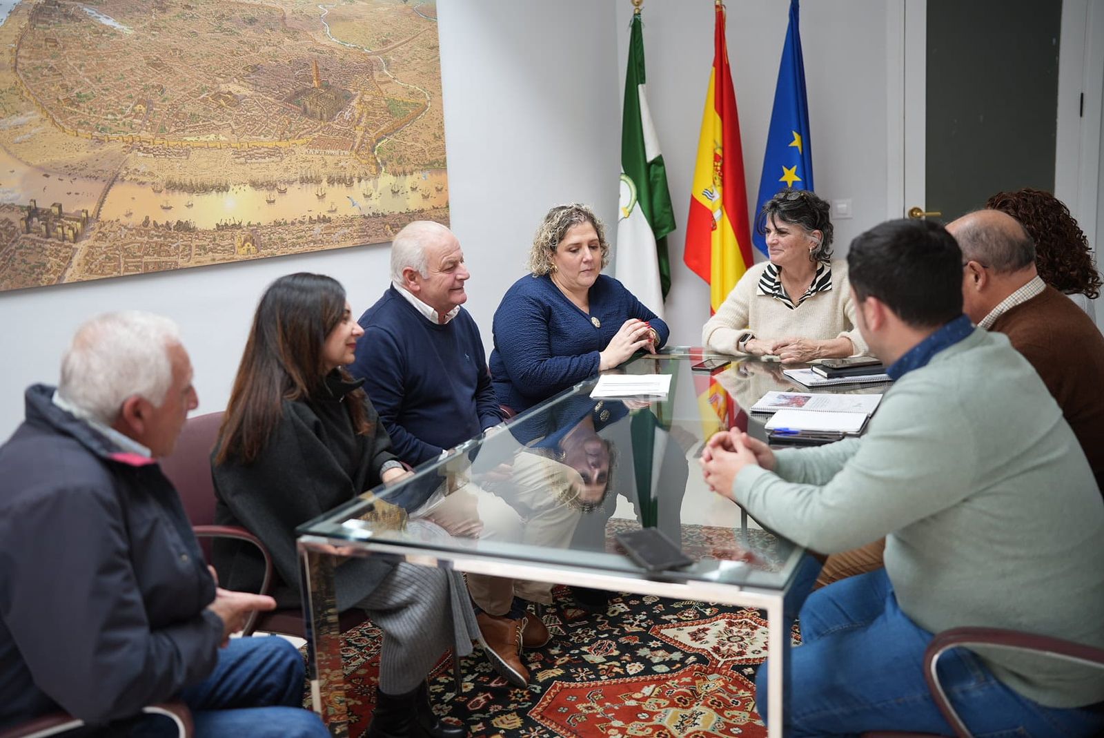 Acto de entrega de la presentación de la documentación para recibir dicha distinción