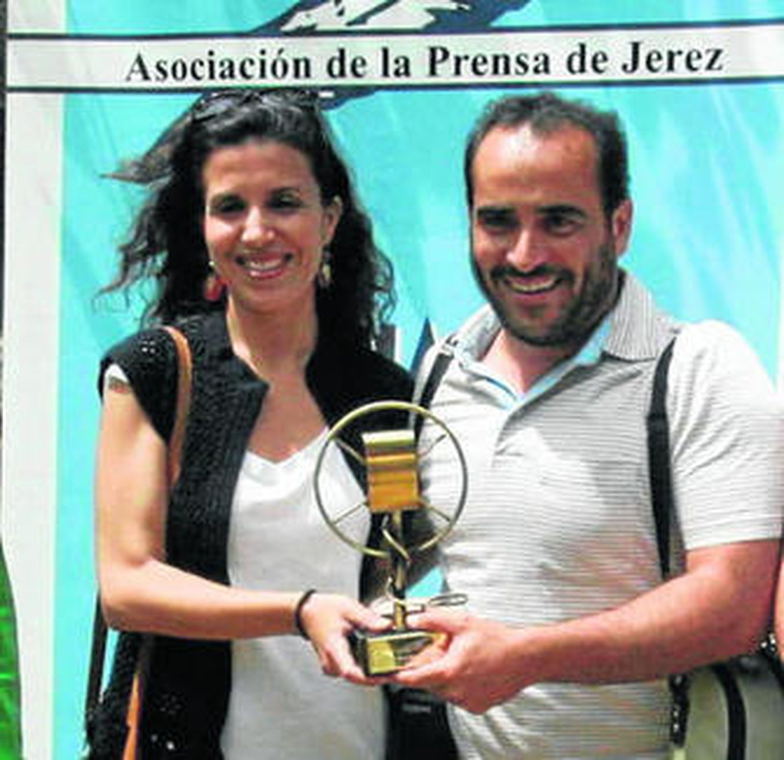 Los periodistas de 'Diario de Jerez', Arantxa Cala y Juan Carlos Toro.