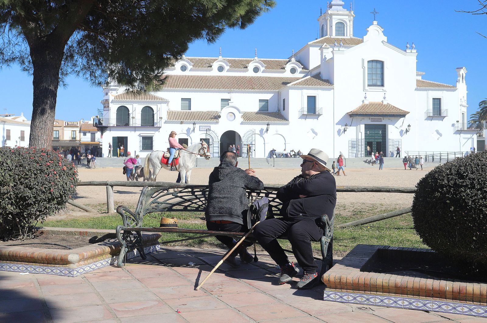 Imágenes del ambiente previo a la celebración de la Candelaria en El Rocío