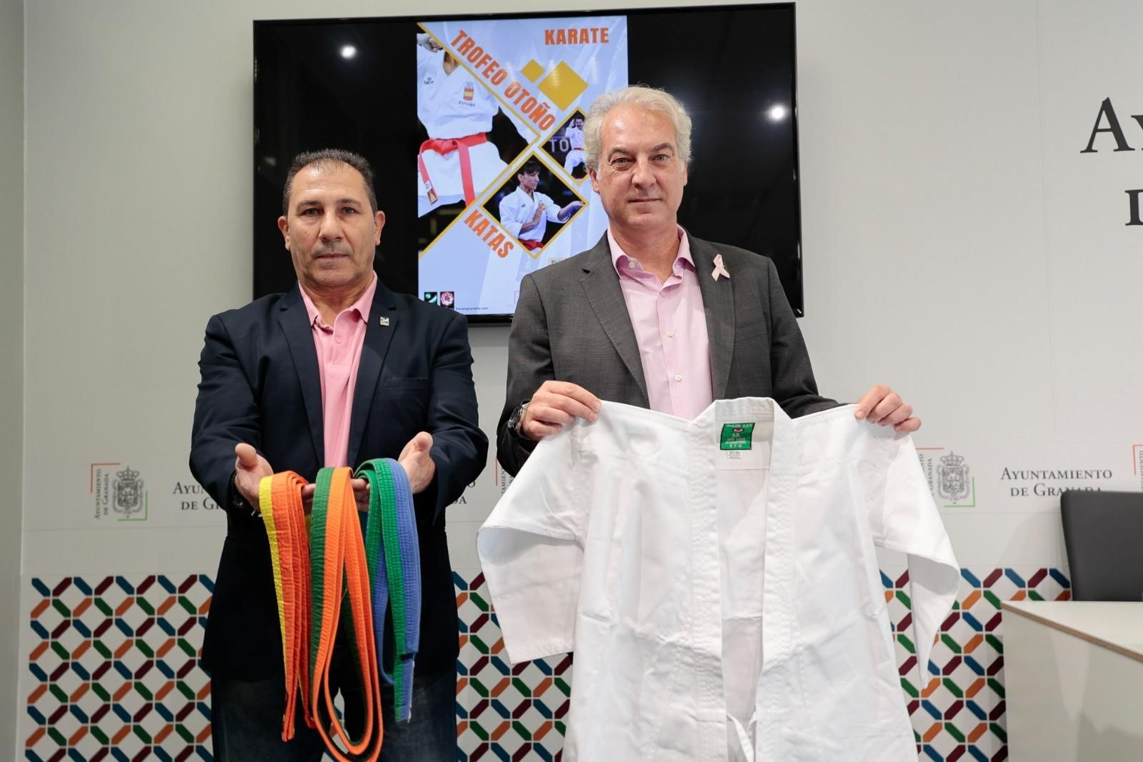 Juan Naveros junto a José Antonio Huertas.