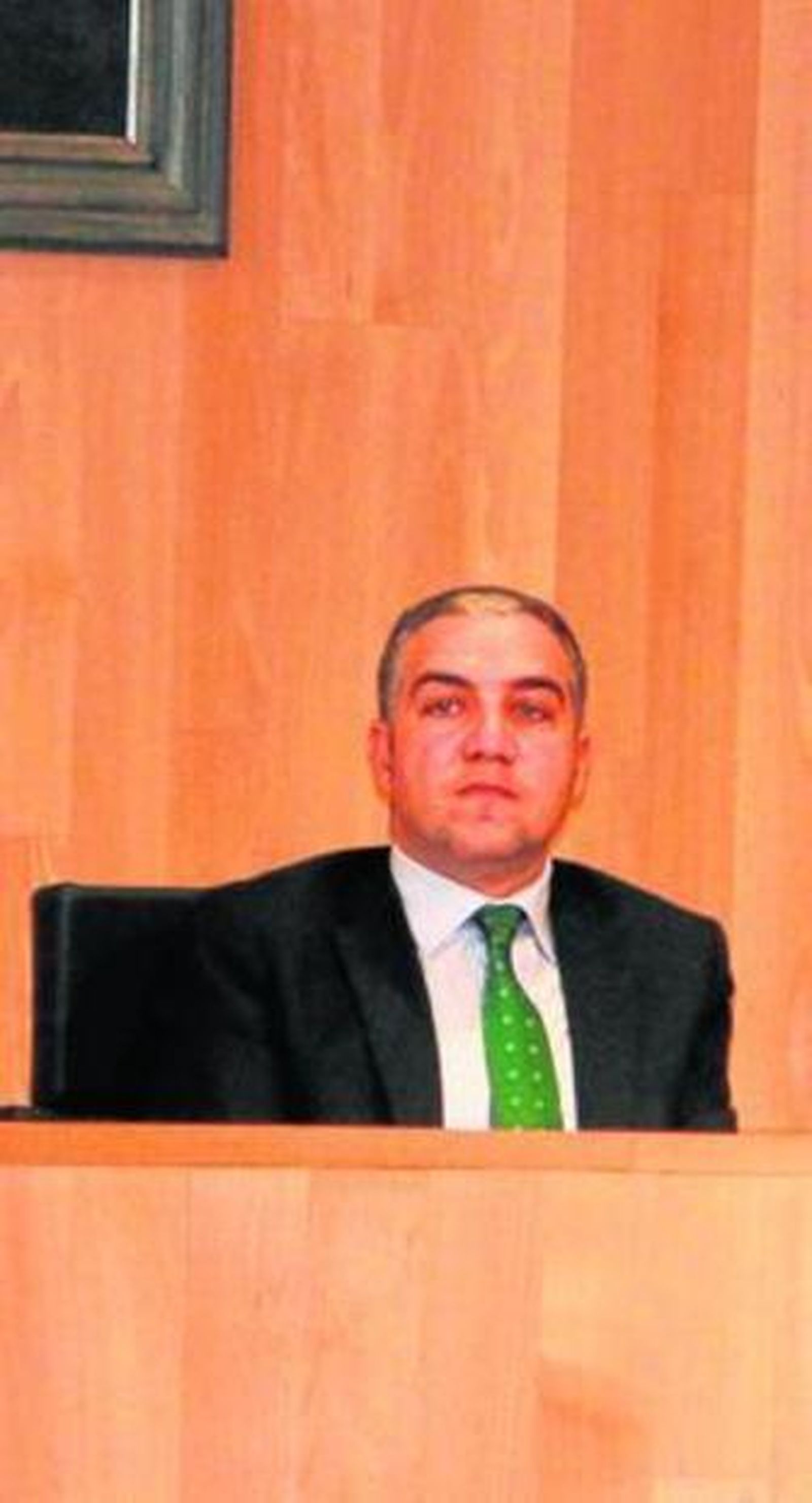 Elías Bendodo ayer en un momento del Pleno de la Diputación.