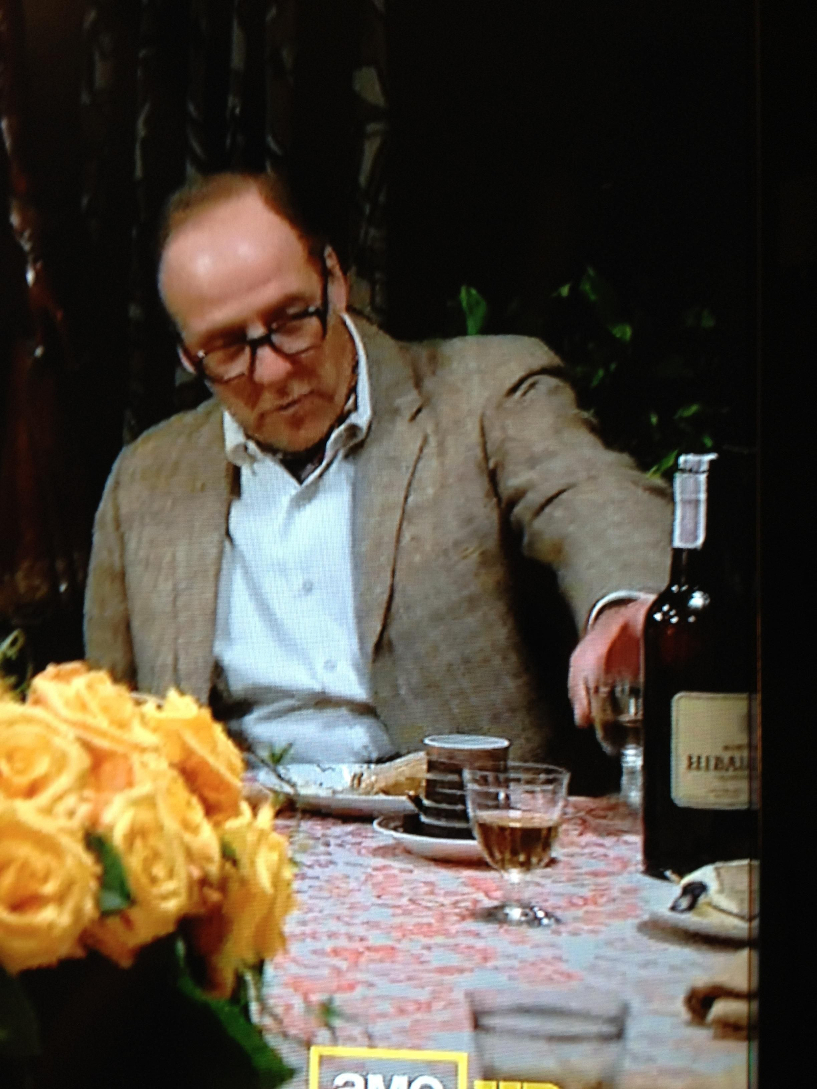 Vino de las bodegas Hidalgo en la serie televisiva de Madmen.