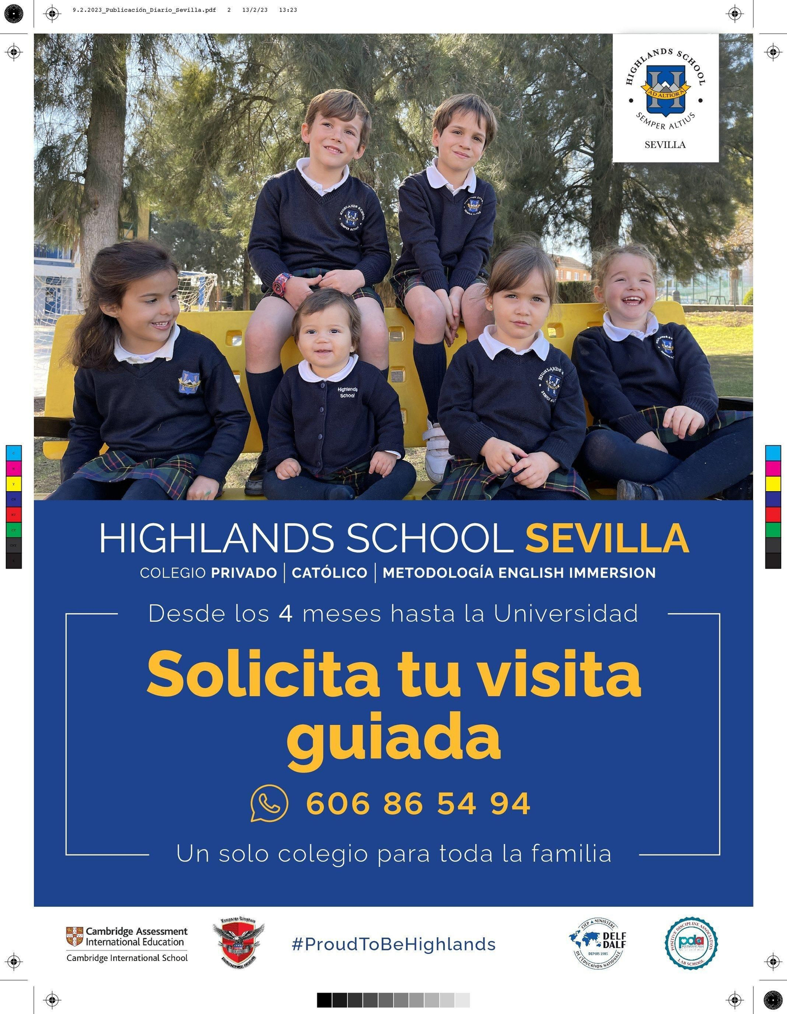Highlands School Sevilla: un solo colegio para toda la familia