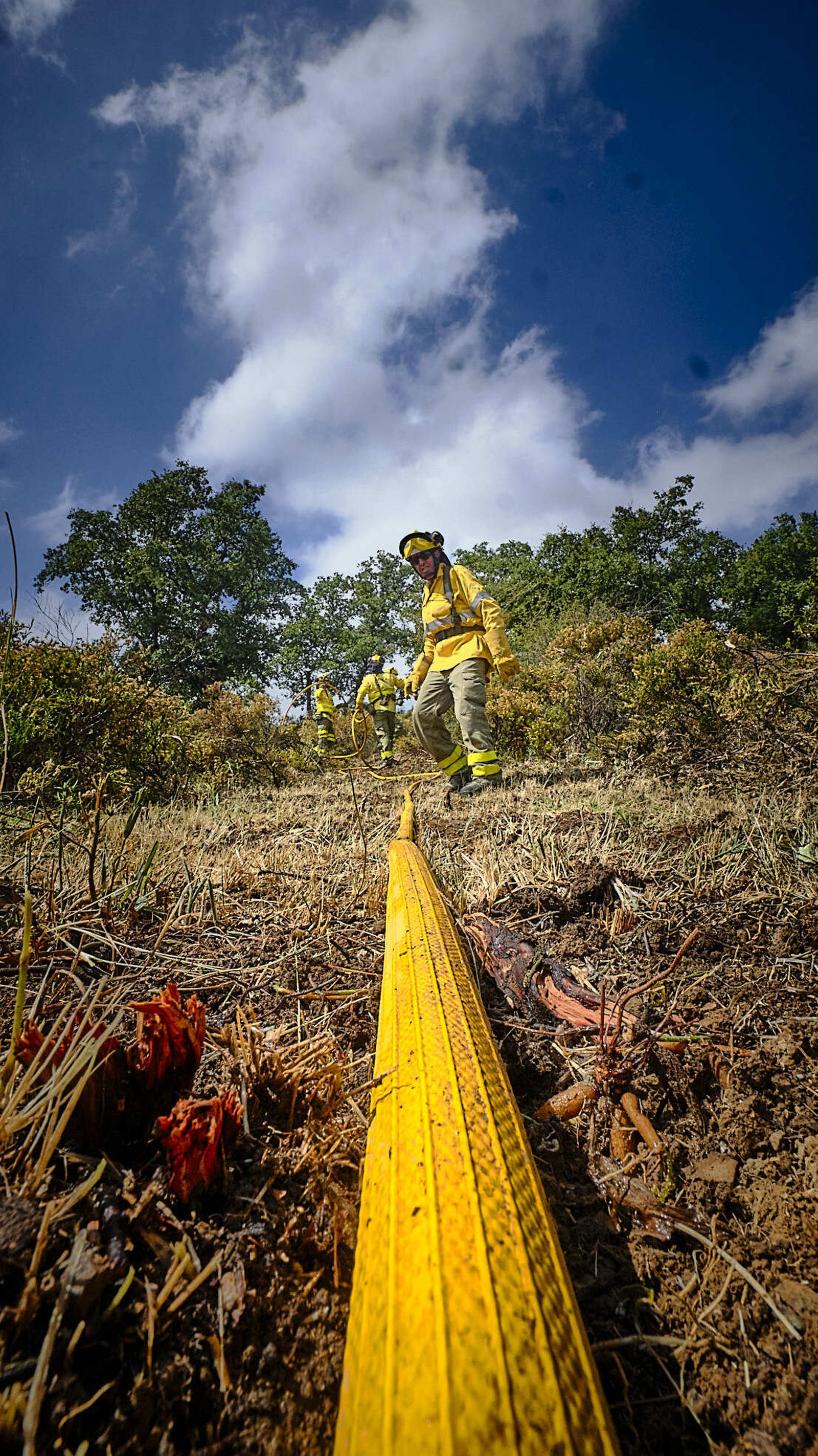 Simulacro de incendio del CEDEFO de Algodonales.