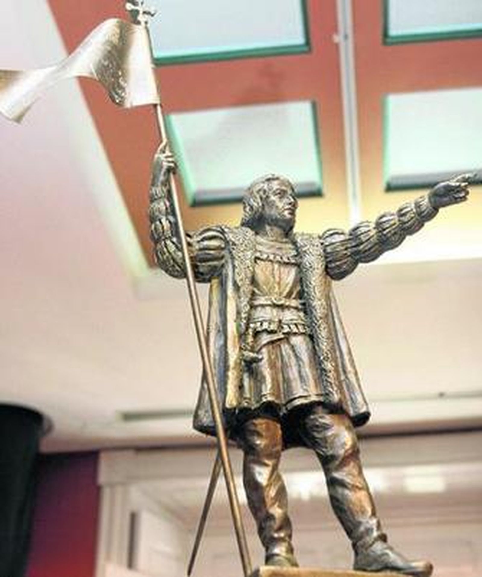 Maqueta del monumento a Colón, obra encargada a Elías Rodríguez Picón.