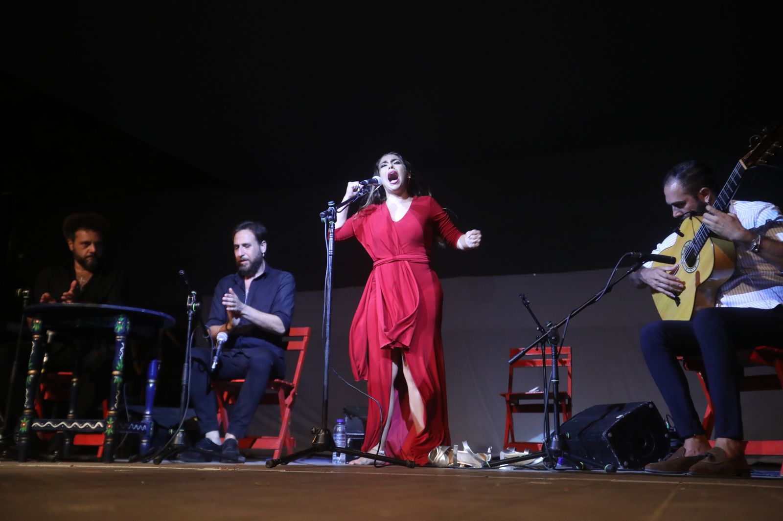 La noche flamenca en el Parque de San Fernando, en imágenes