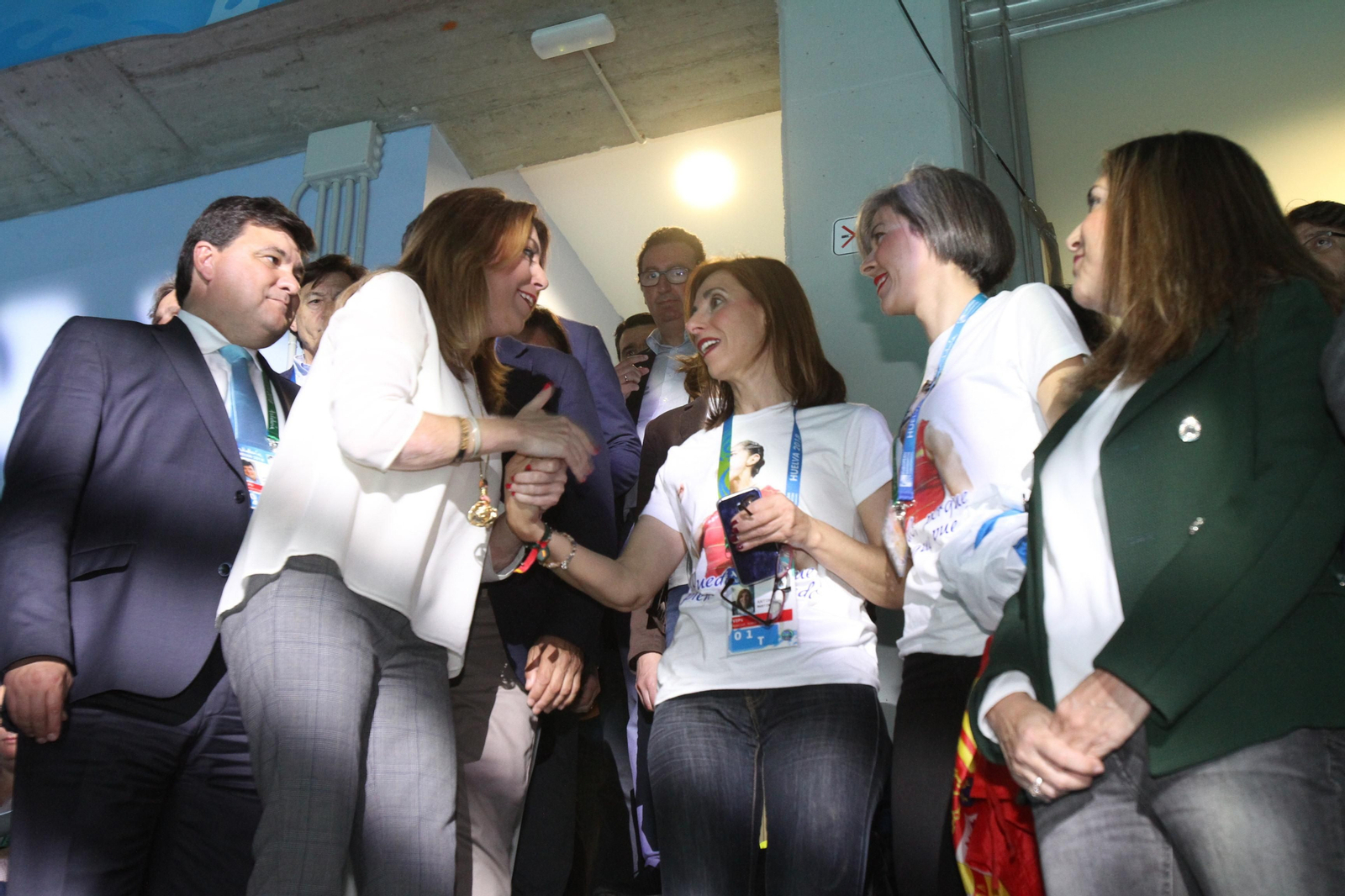 Diversas autoridades quisieron acompañar a la campeona en la gran final.