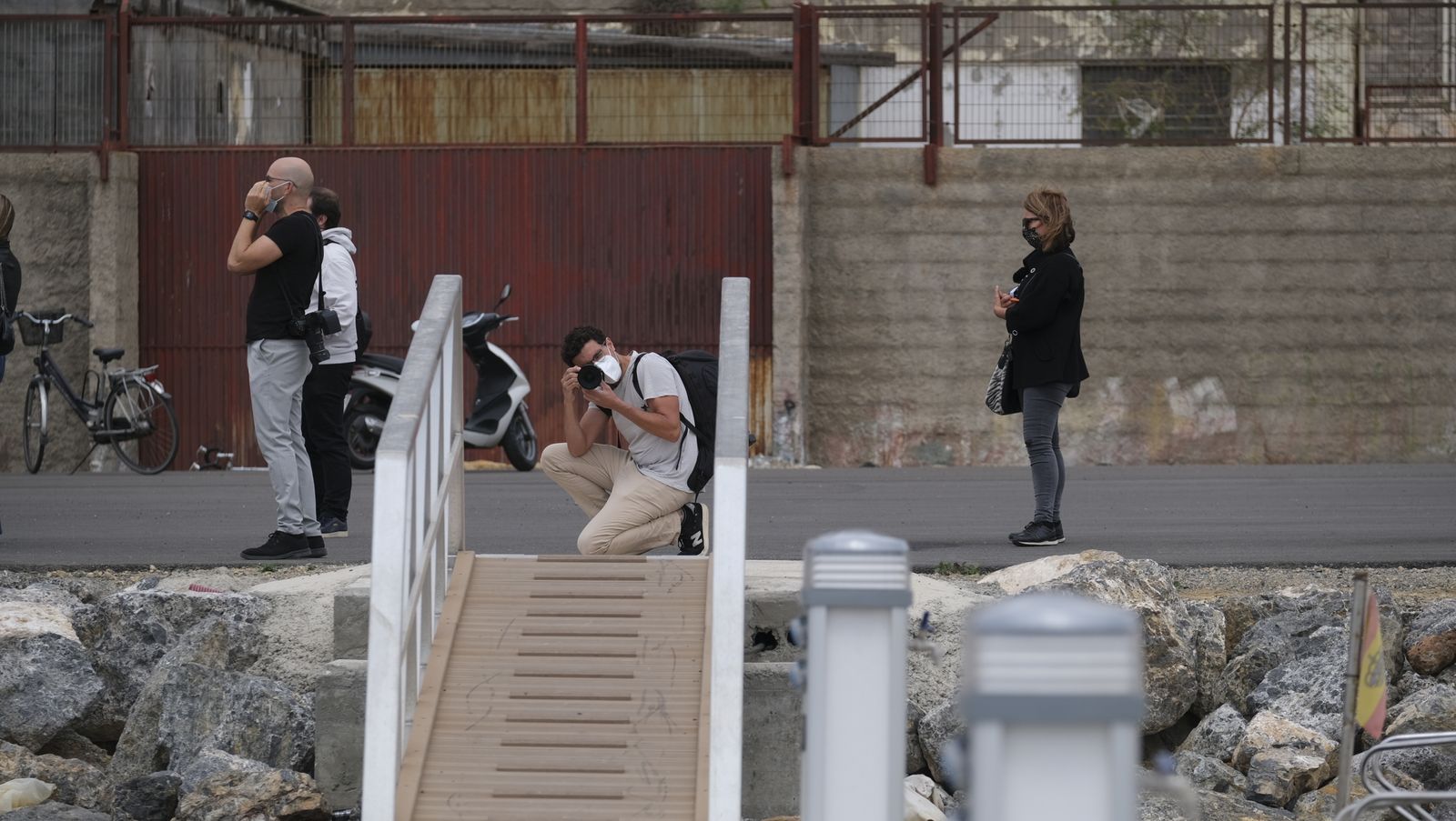 Fotogalería visita obras nuevo fondeadero del Puerto Pesquero de Almería