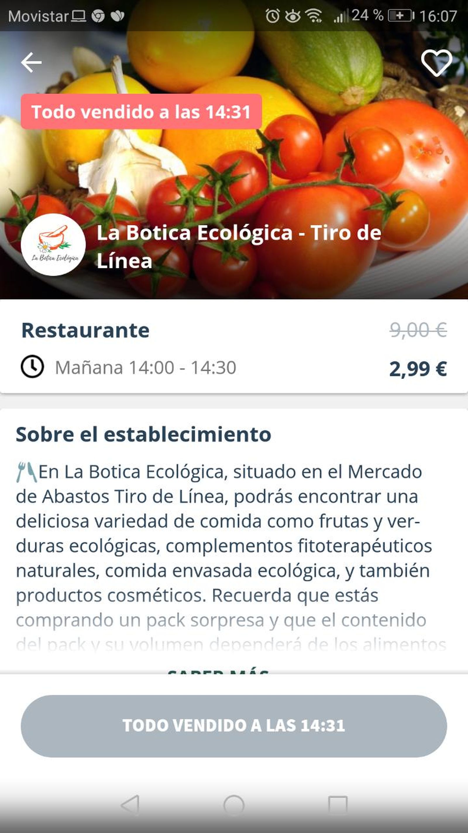 El 'pack' de un establecimiento de Tiro de Línea.