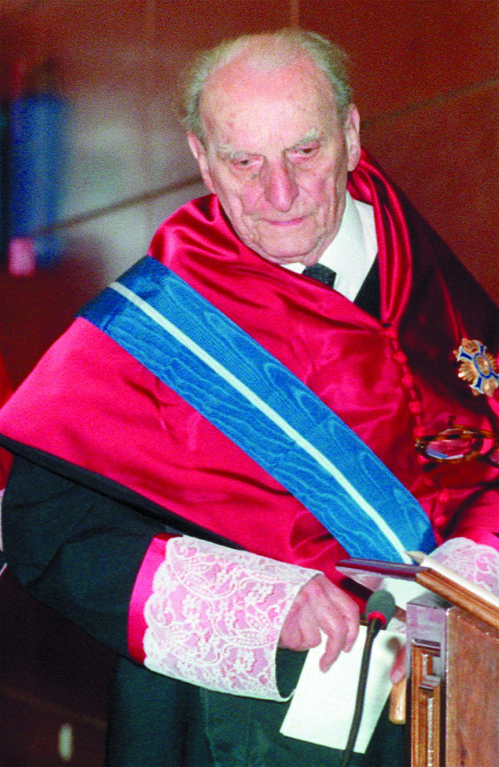 Norberto Bobbio, en 1994, cuando fue nombrado doctor 'honoris causa' por la Universidad Carlos III de Madrid.