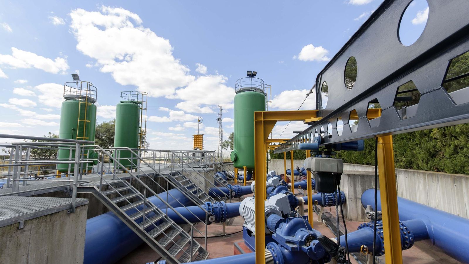 Instalaciones de la Comunidad de regantes del Sur-Andévalo