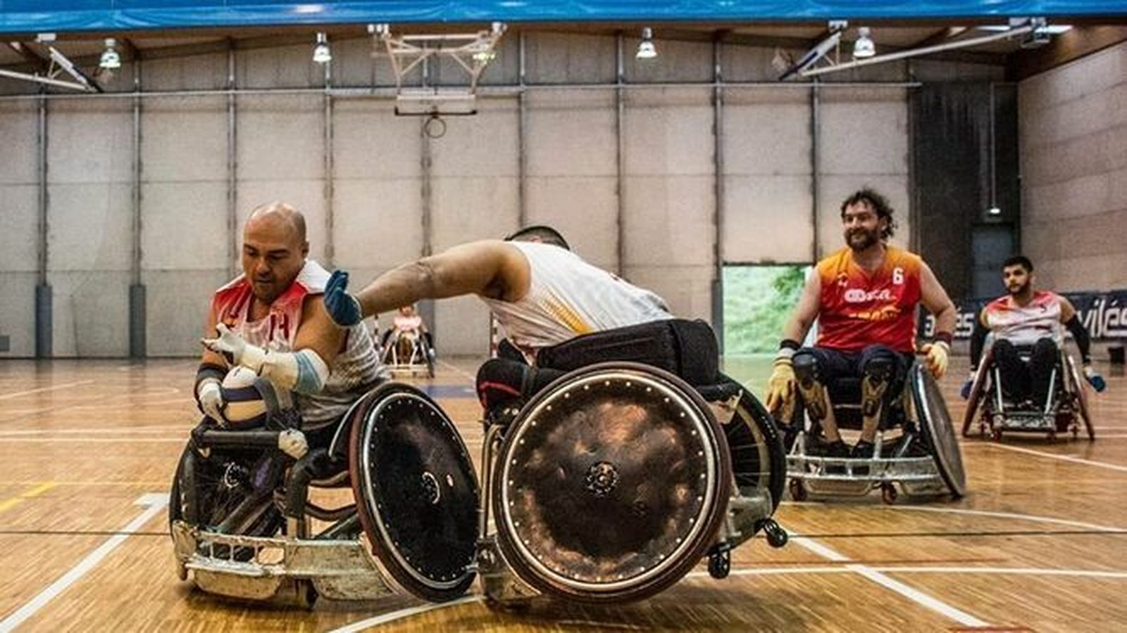 La entidad alcalareña Club Deportivo Sevilla Quad Rugby, único de estas características en Andalucía.