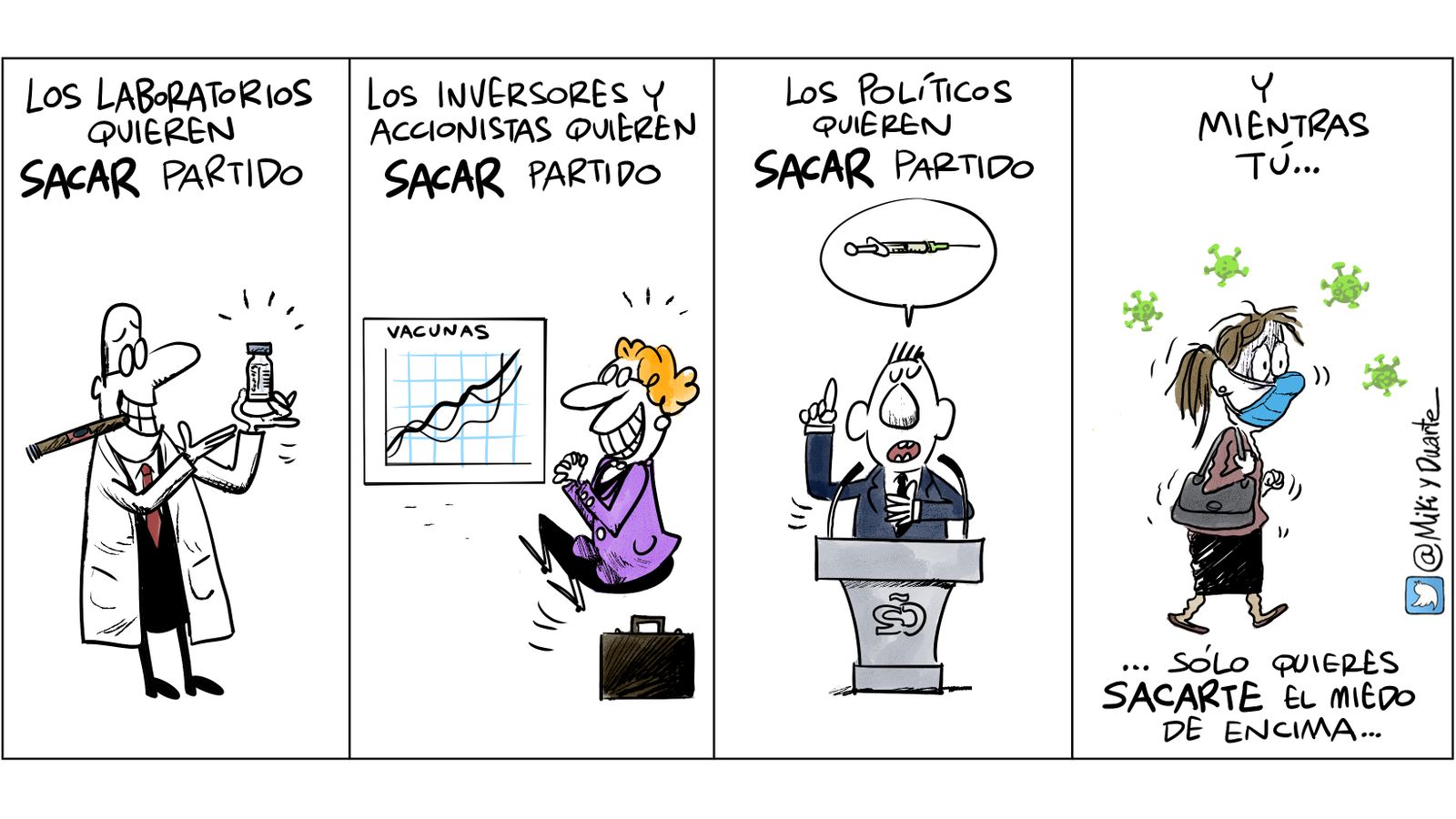 La vacuna, distintos usos