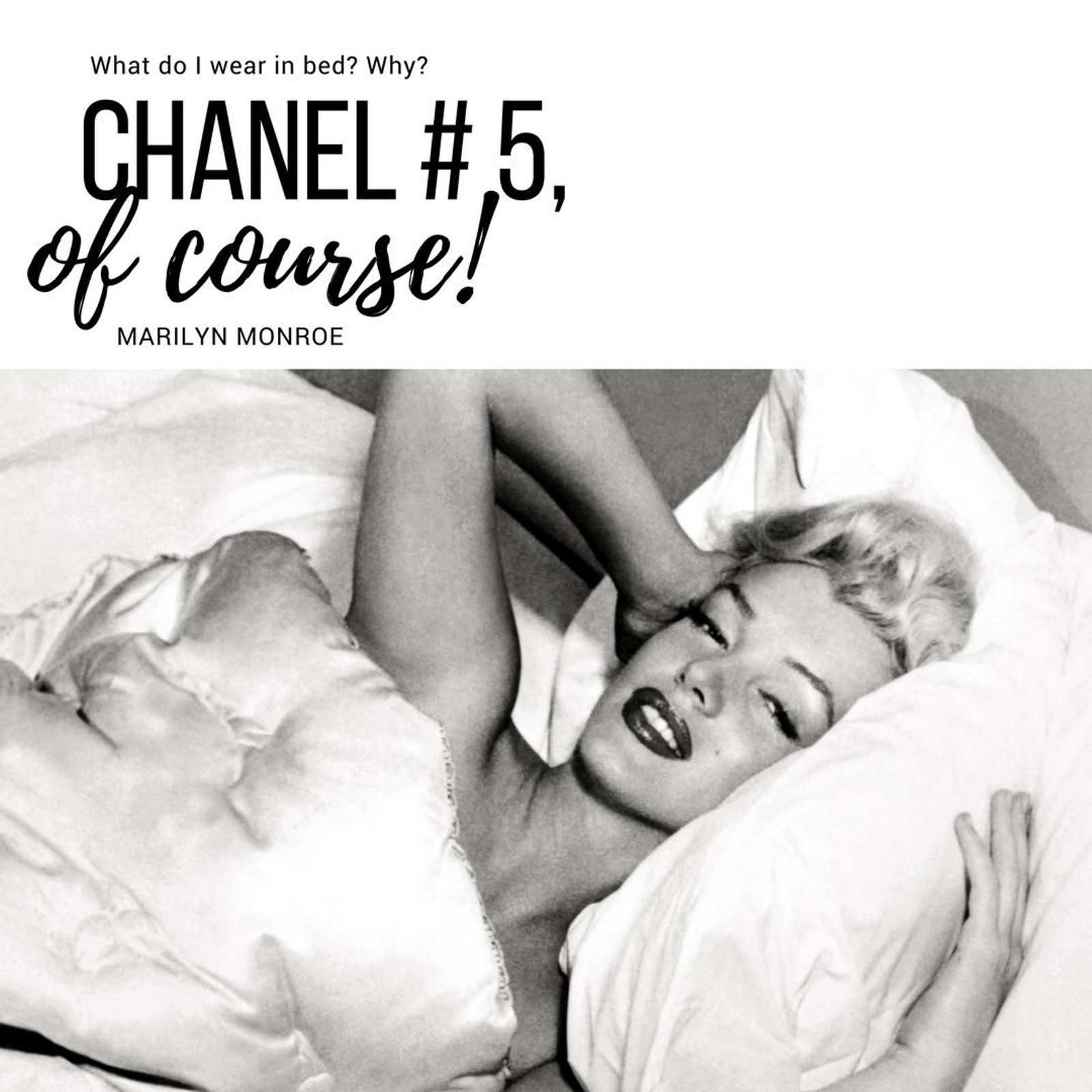 Anuncio del perfume con Marilyn Monroe.