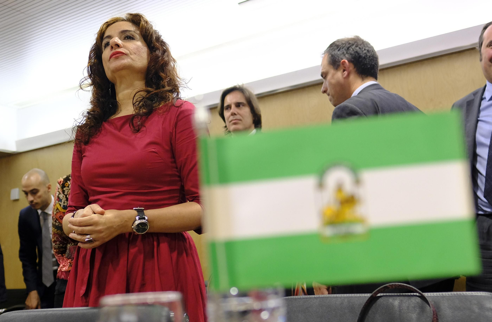 La consejera de Hacienda y Administración Pública, María Jesús Montero, antes del inicio del Consejo de Política Fiscal celebrado ayer en Madrid.