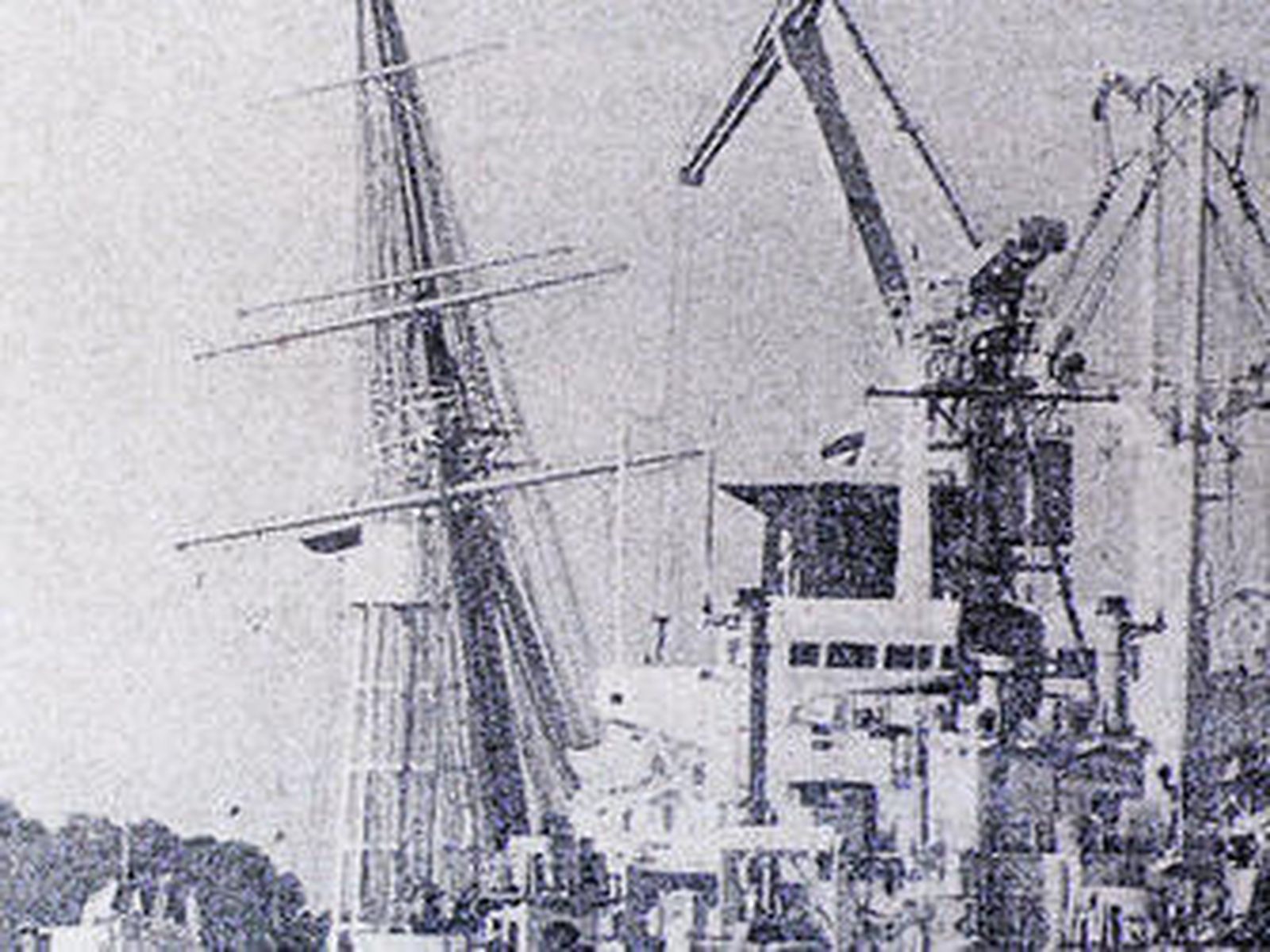 1984 Incendio en el Juan Sebastián de Elcano durante su reparación anual en Bazán