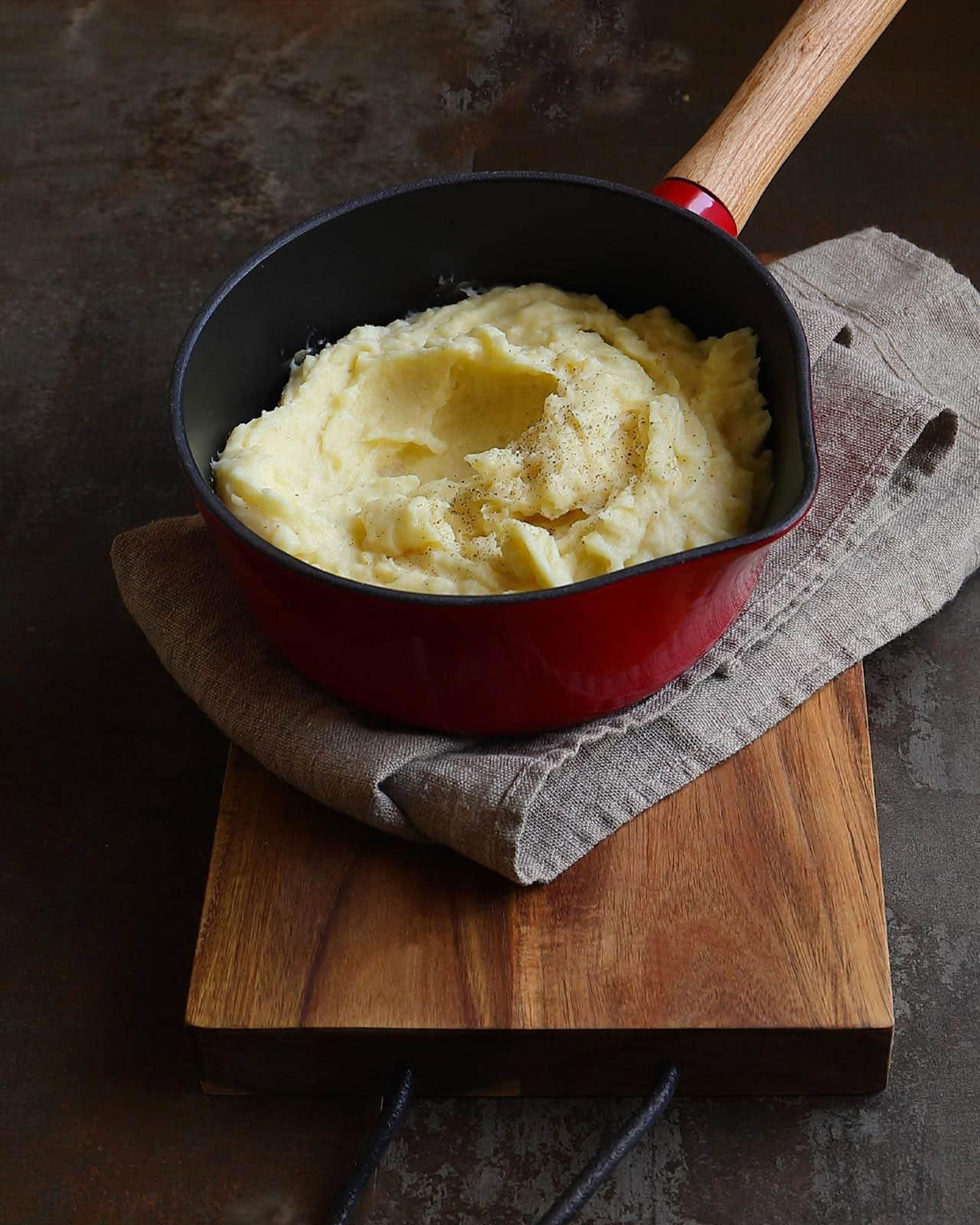 Crema de patatas con setas.