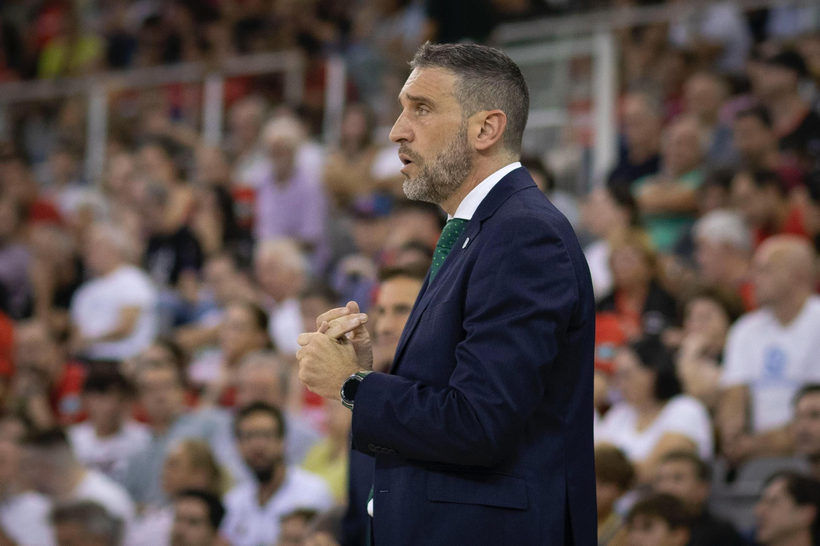 Ibón Navarro, entrenador del Unicaja en el partido