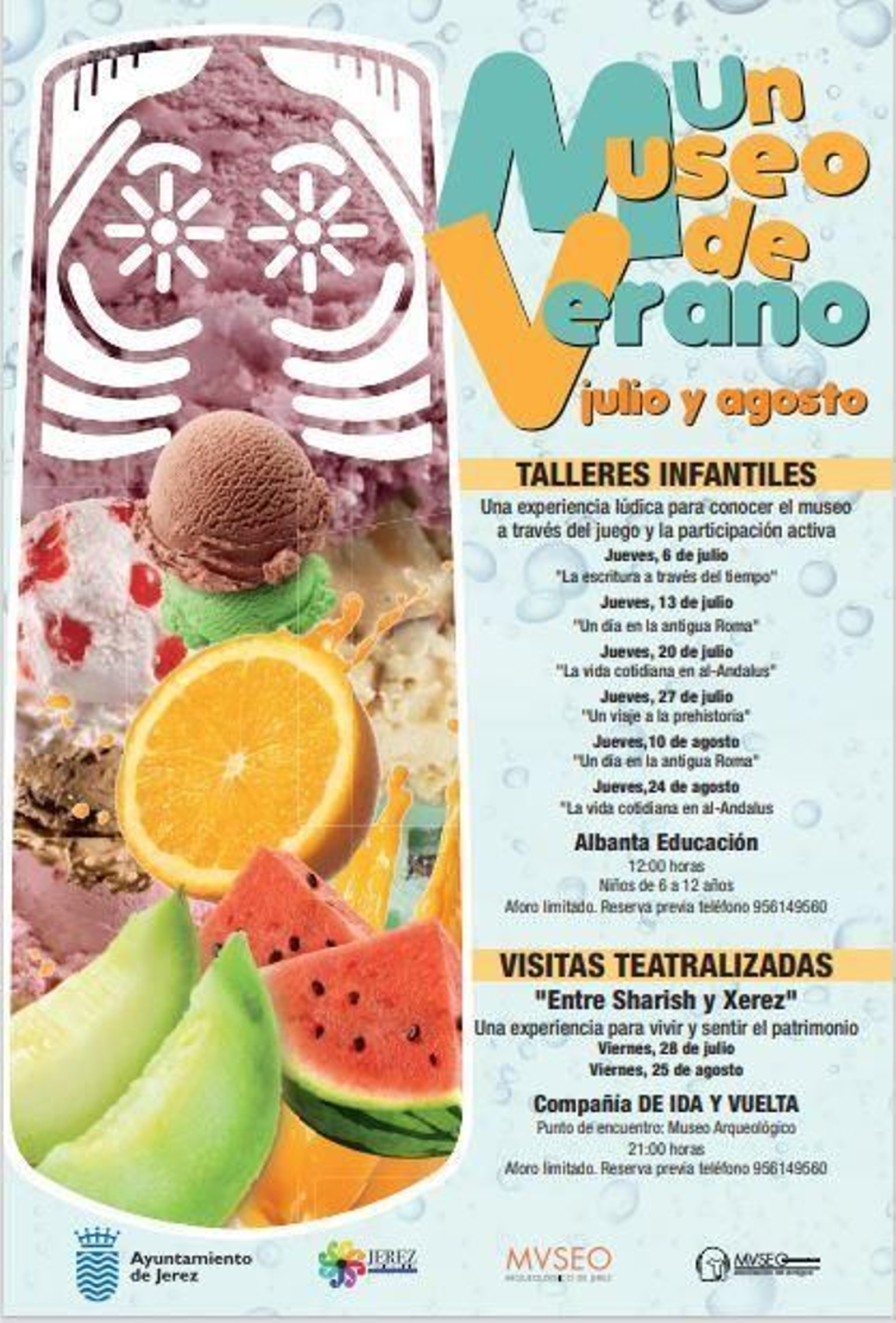 Actividades para hacer con niños en verano en Jerez