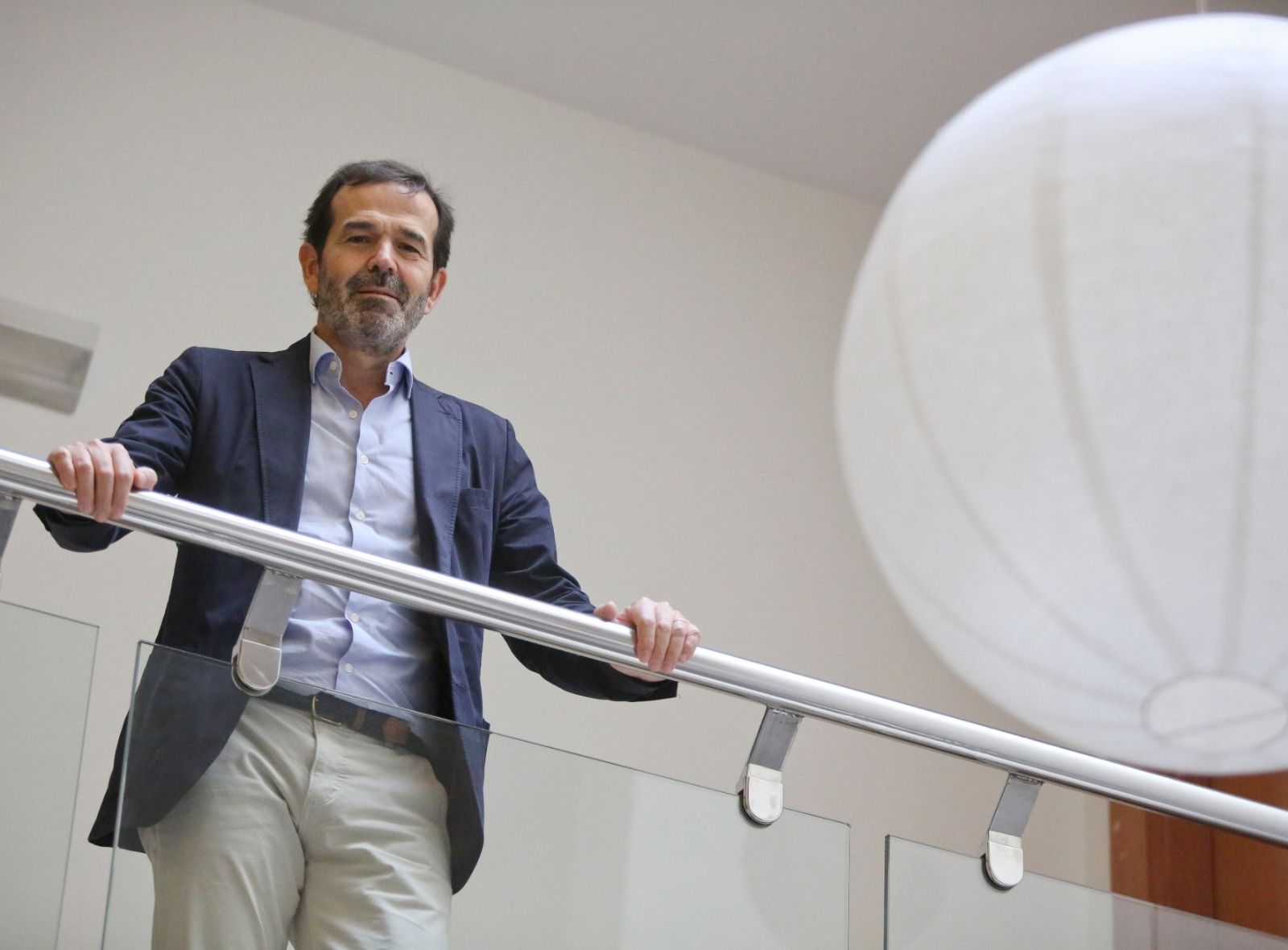 Juan Fernández-Aceytuno, consejero delegado de Sociedad de Tasación, posa para la entrevista con este diario.