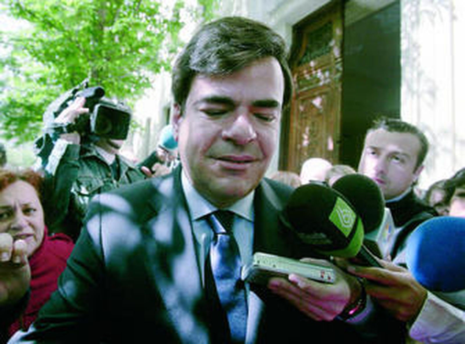 Alfonso Bosch, a su llegada ayer a la sede del TSJM.