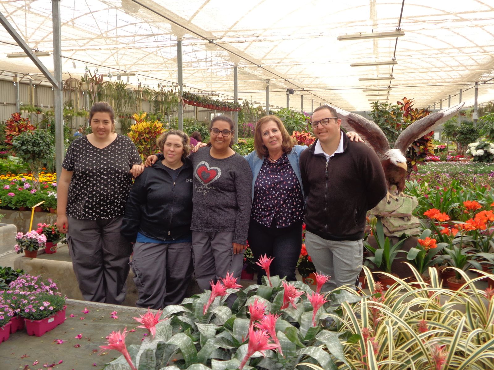 Una de las empresas participantes en el programa es este vivero.