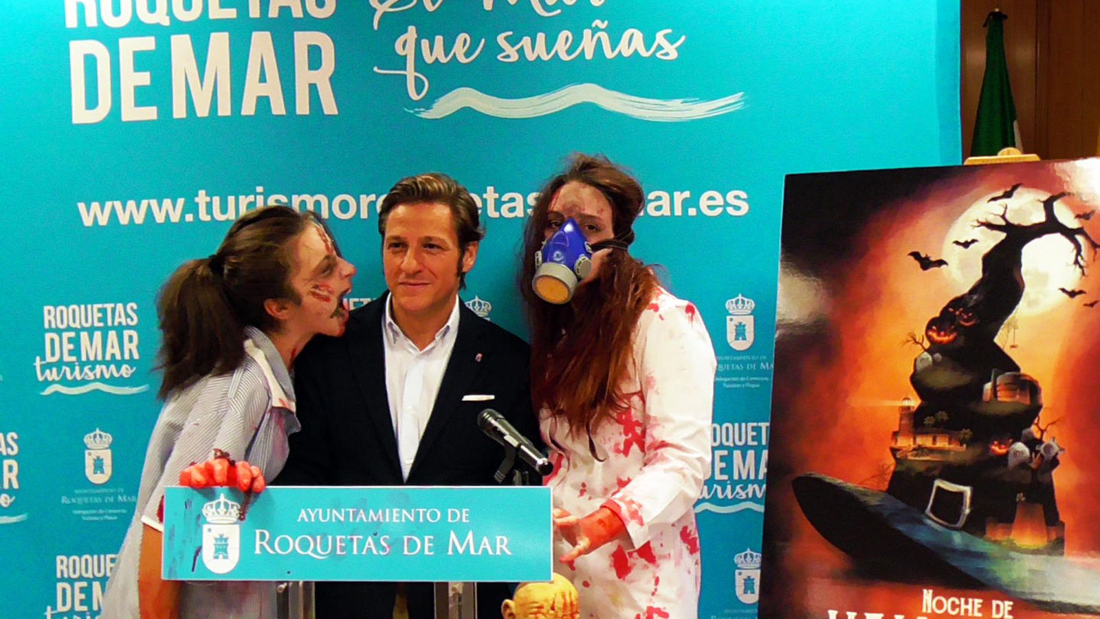 Luis Miguel Carmona, concejal de Turismo, durante la presentación de la Noche de Halloween del pasado año 2017.