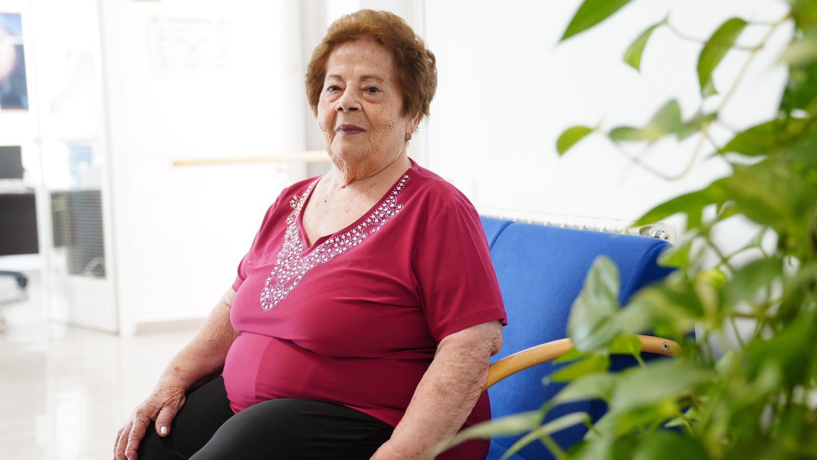 Ana Moyano, en el Centro de Día de la Fundación.