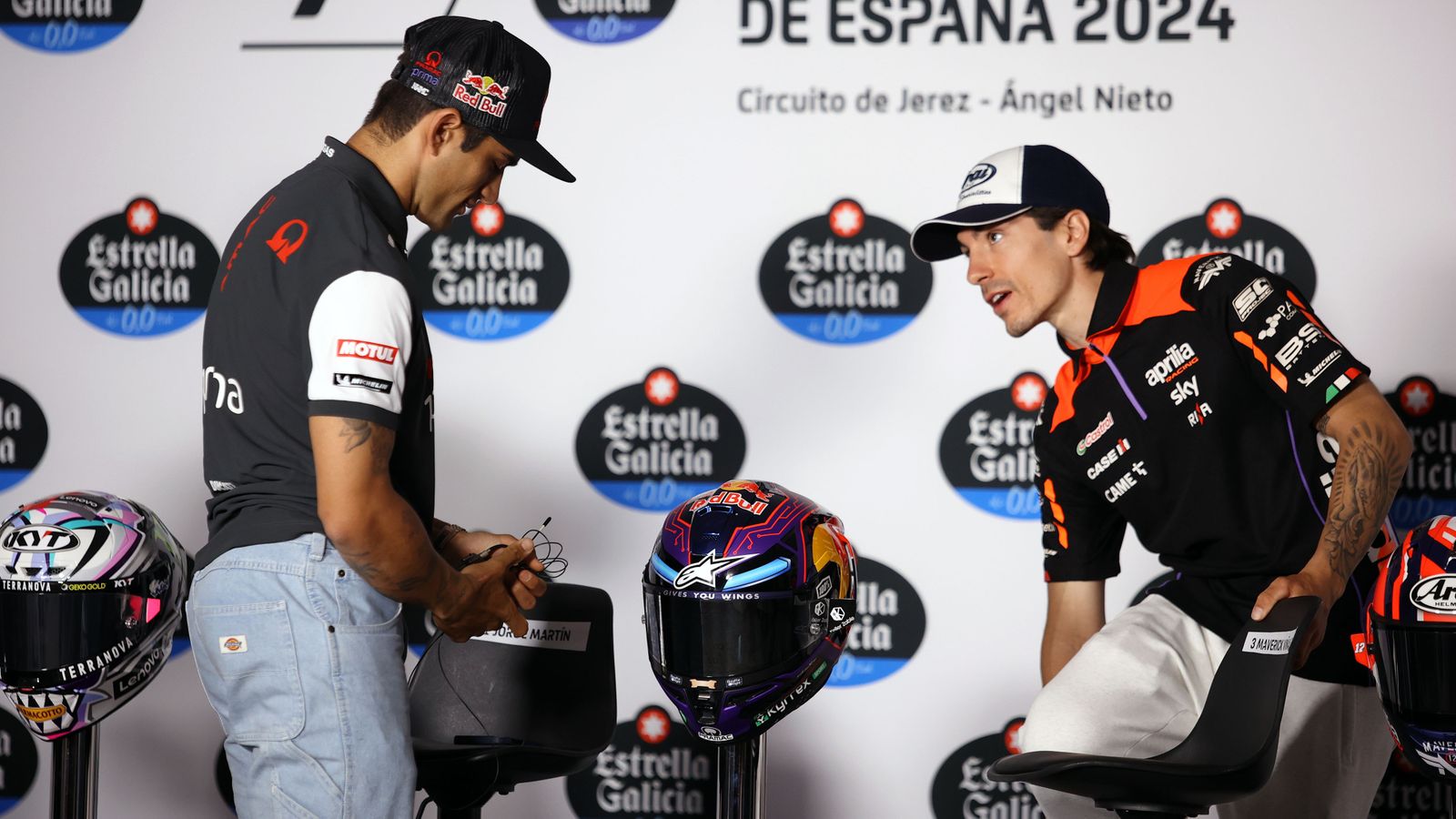 Rueda de prensa de los pilotos de MotoGP en el Circuito de Jerez