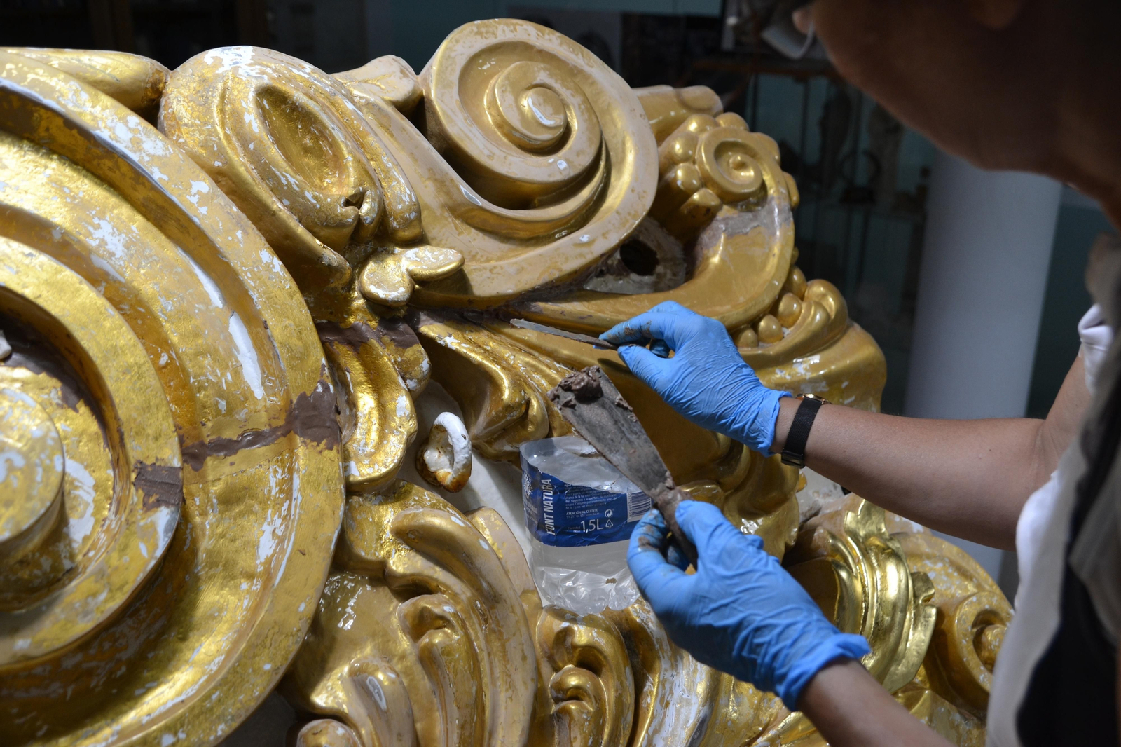 Así ha sido la restauración en Jerez de la diosa de Elcano