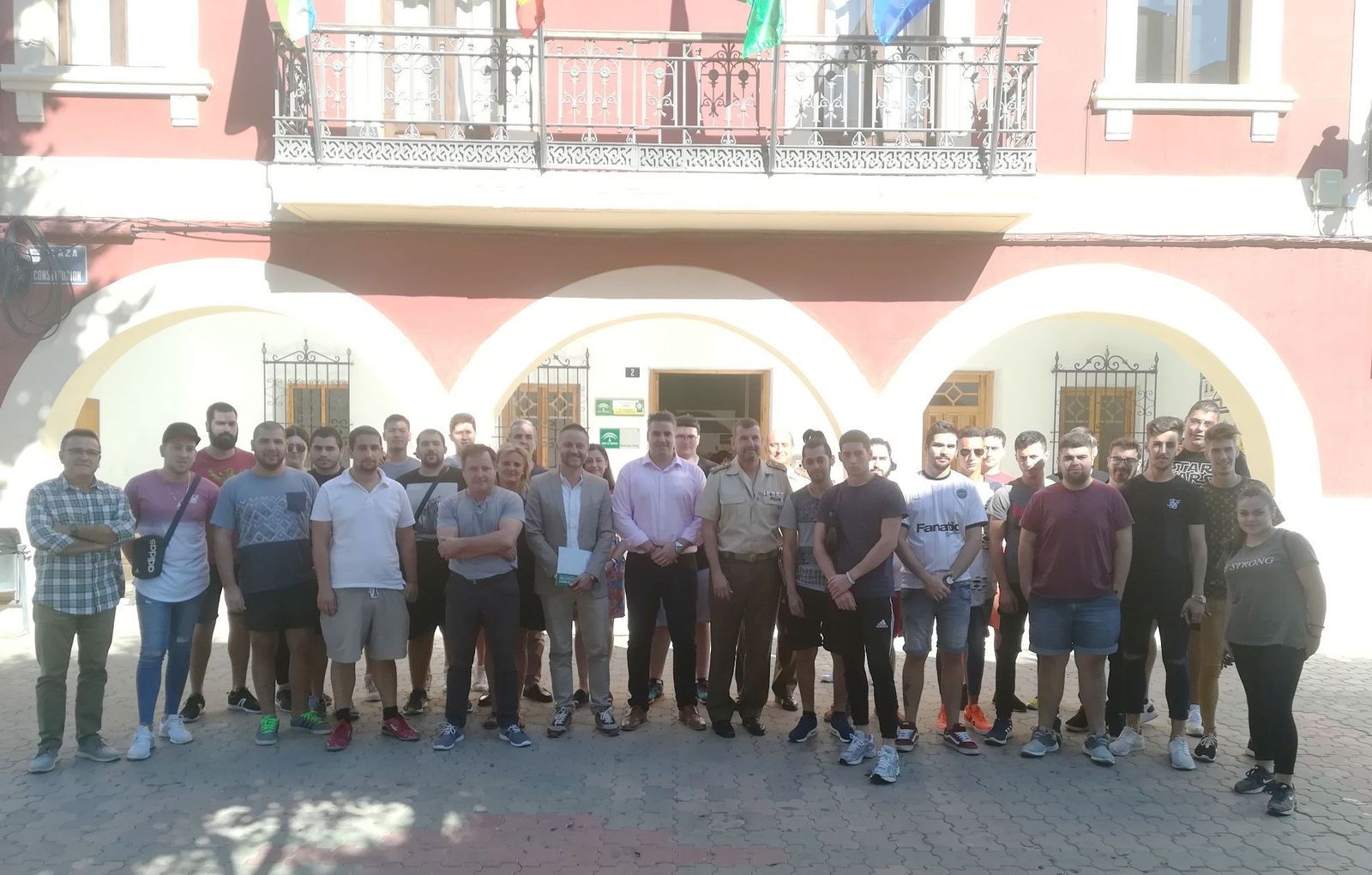 Beneficiarios de la escuela taller.