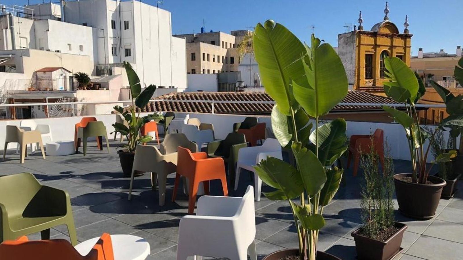 La azotea del establecimiento hotelero