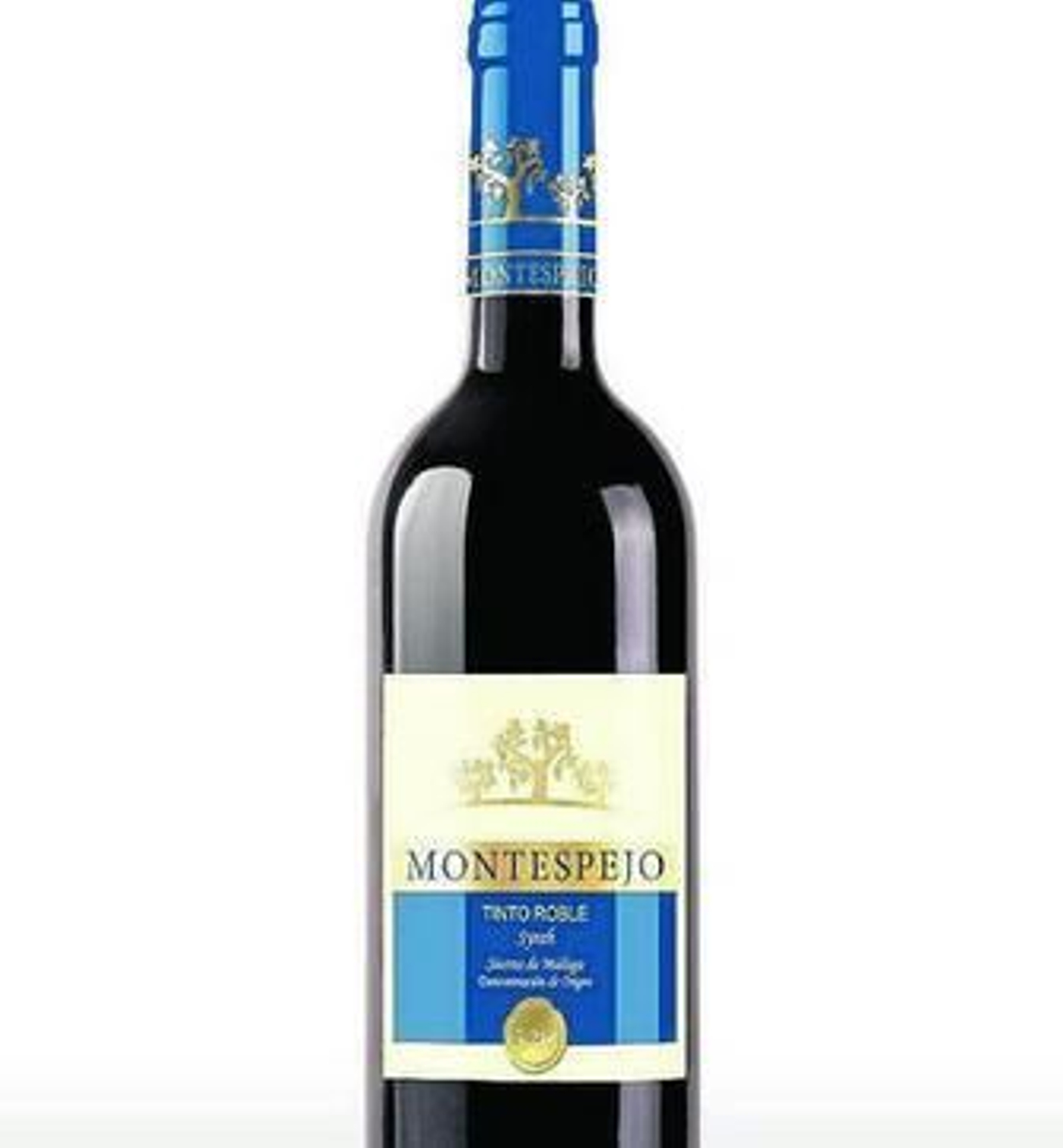 Botella del vino Montespejo Tinto Roble, ganador del certamen.
