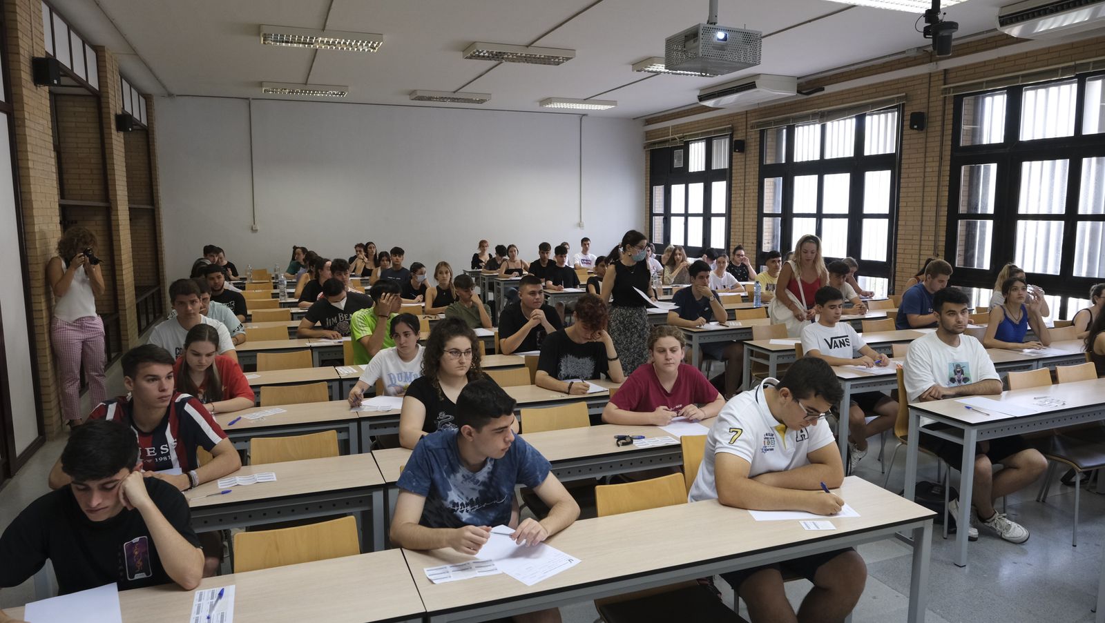 Imágenes de las pruebas de acceso de la PEvAU en la Universidad de Almería