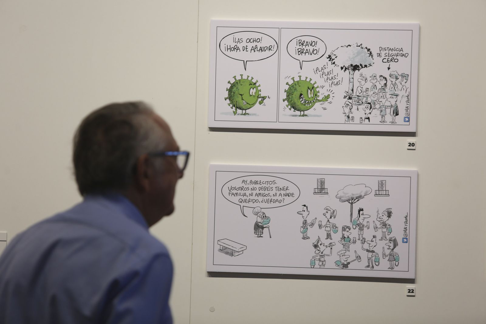 Exposición de viñetas de Miki y Duarte (fotos)