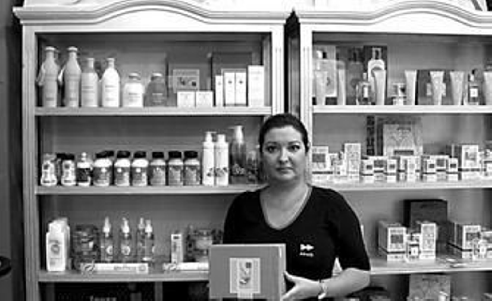 Stand de cosmética natural de la tienda Charli de Almería.