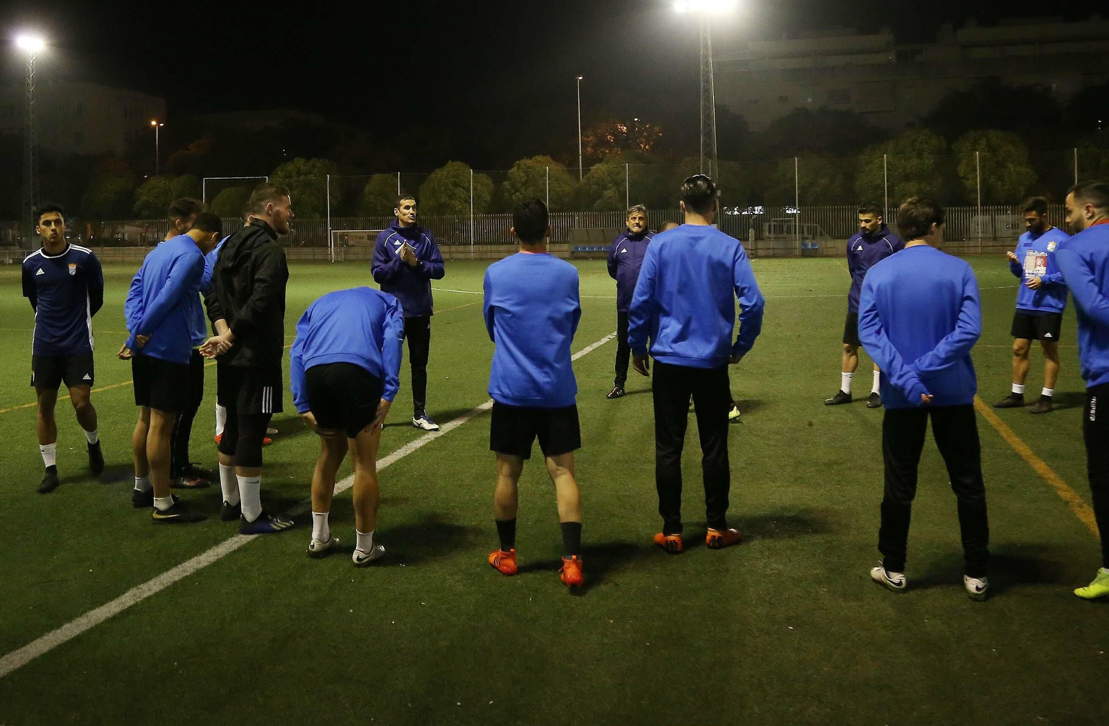 Imágenes del primer entrenamiento de Calle, nuevo entrenador del Xerez CD