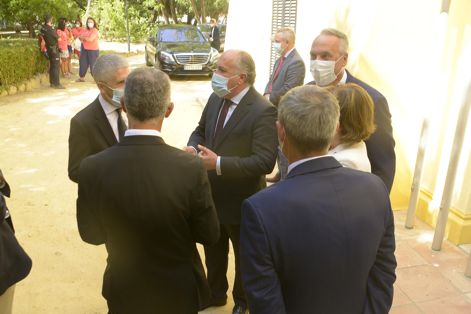 Fotos del Ministro de Interior Fernando Grande Marlaska en Algeciras