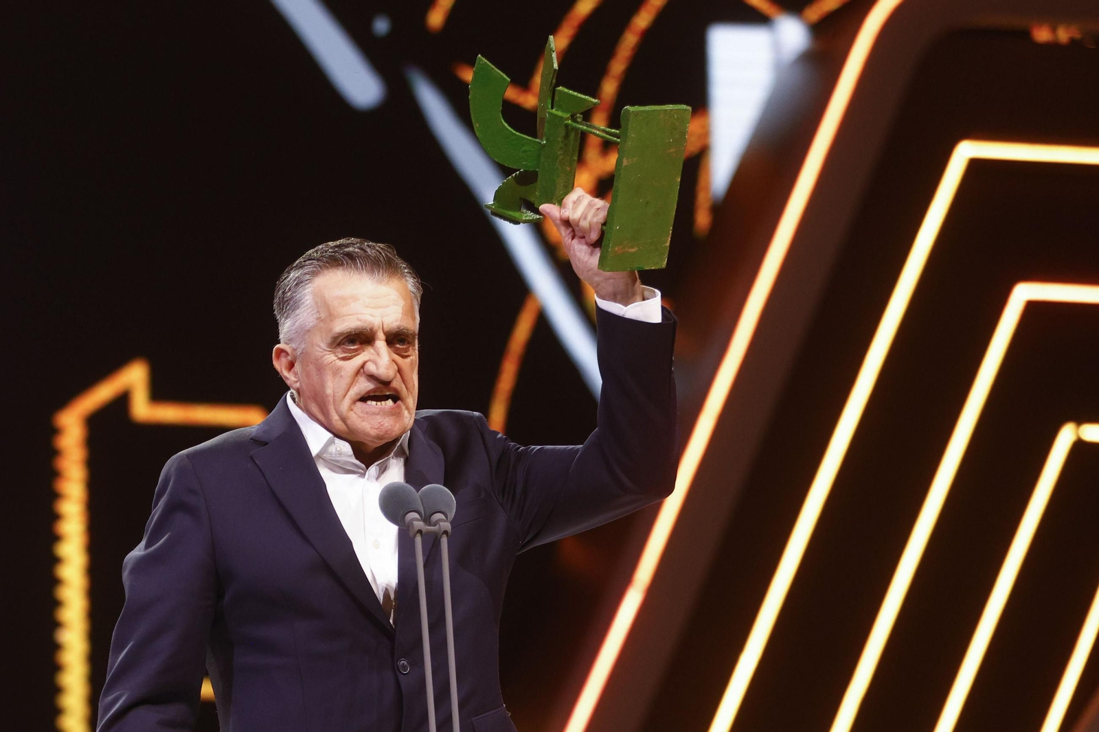 El gran Wyoming este miércoles en su discurso en los Ondas