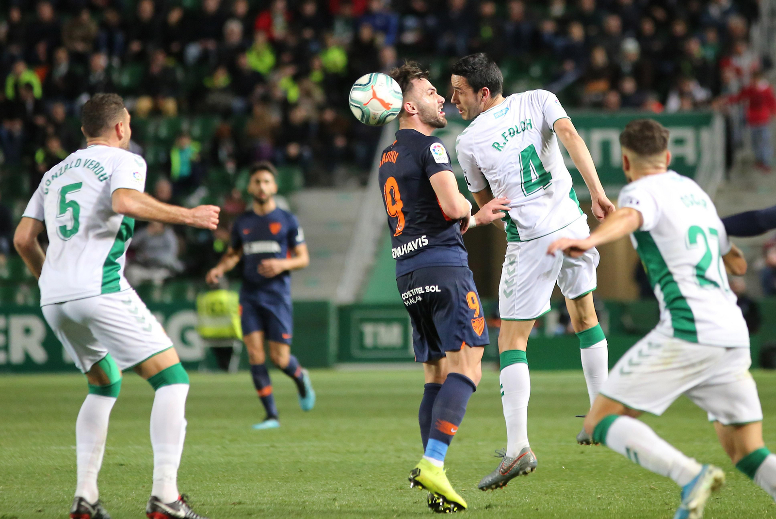 Una imagen del Elche - Málaga CF Una imagen del Elche - Málaga CF