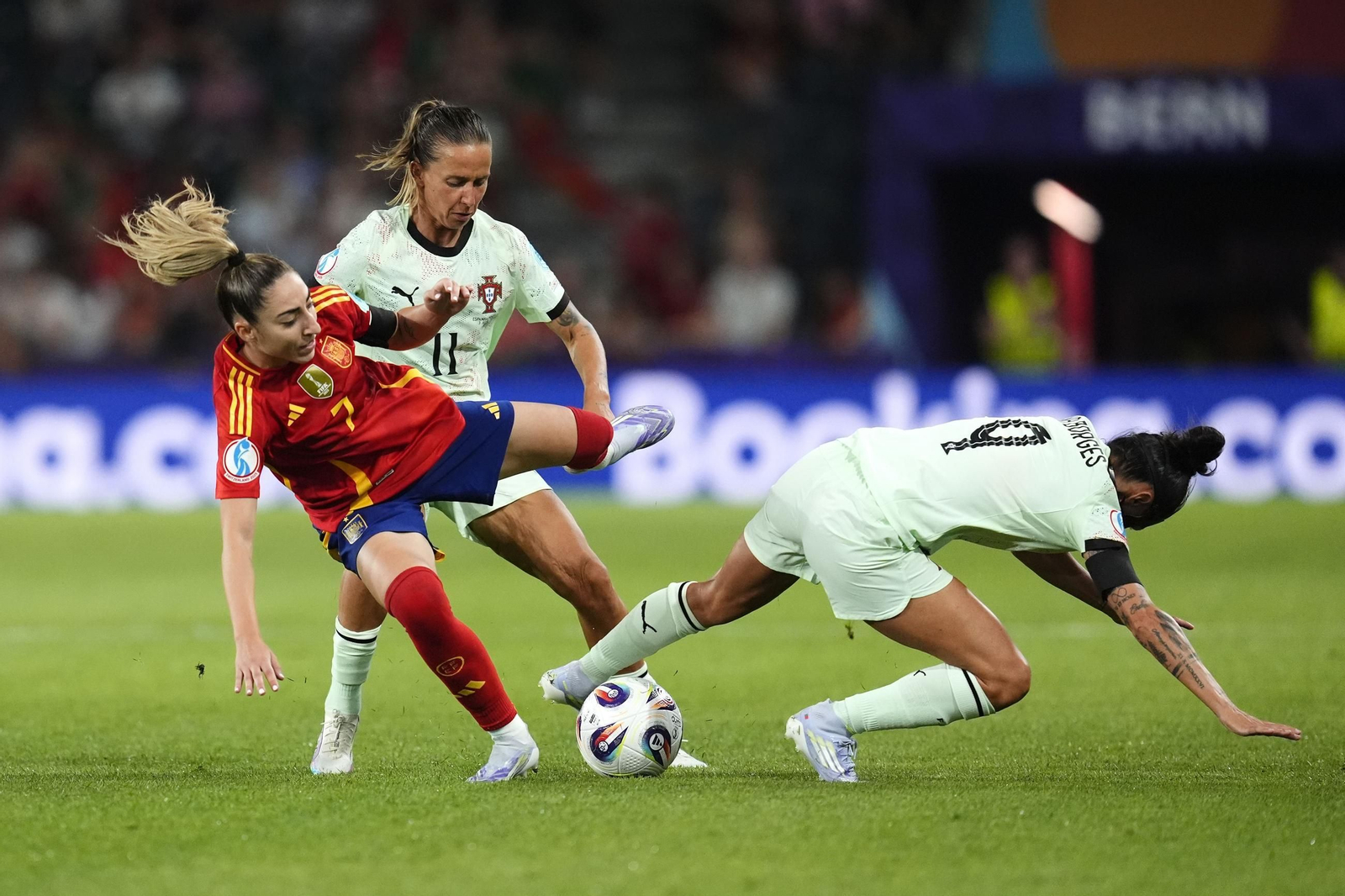 Las fotos del España-Portugal en la Eurocopa femenina