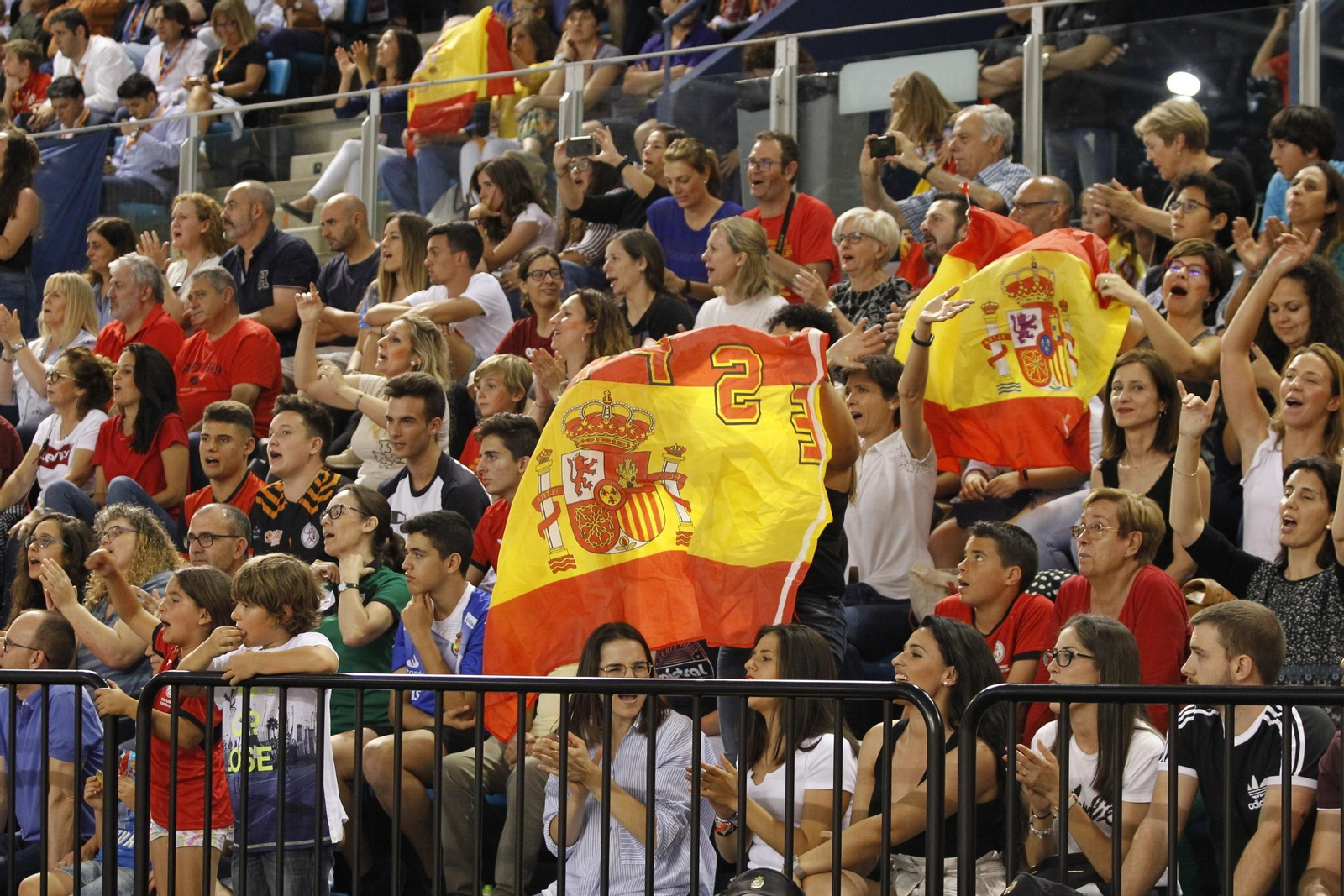 Fotogalería España-Suecia. Balonmano. Palacio Juegos Mediterráneos. Almería