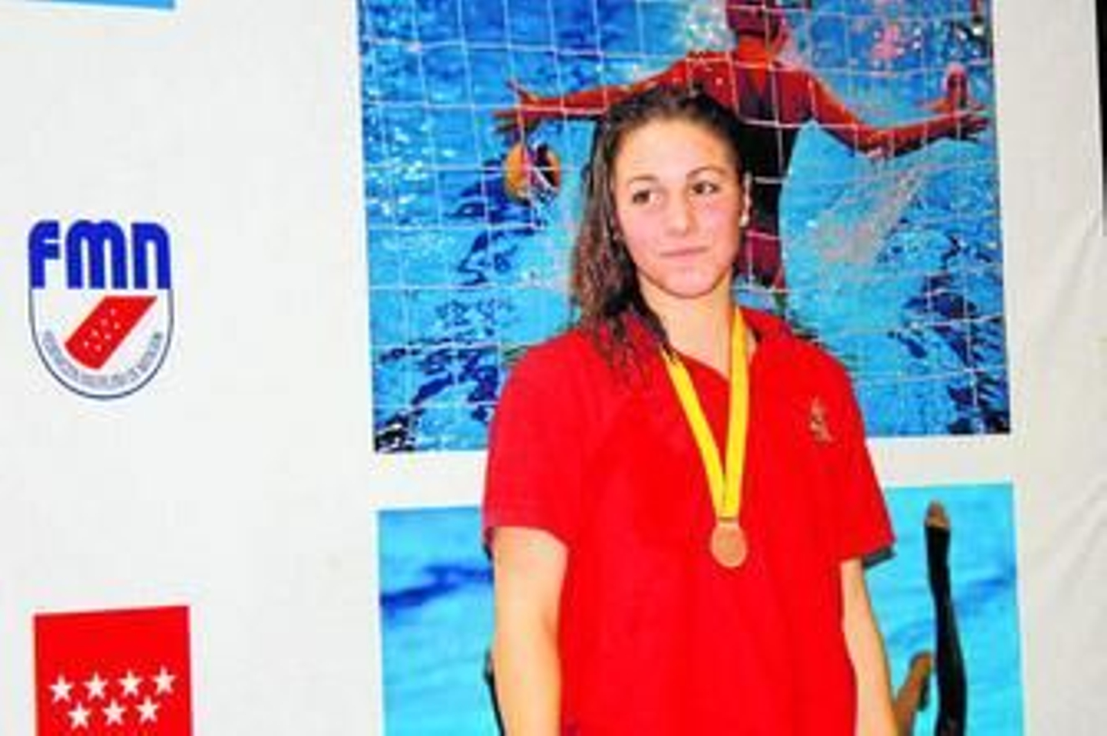 Cristina García Mauri, tras la última medalla lograda.