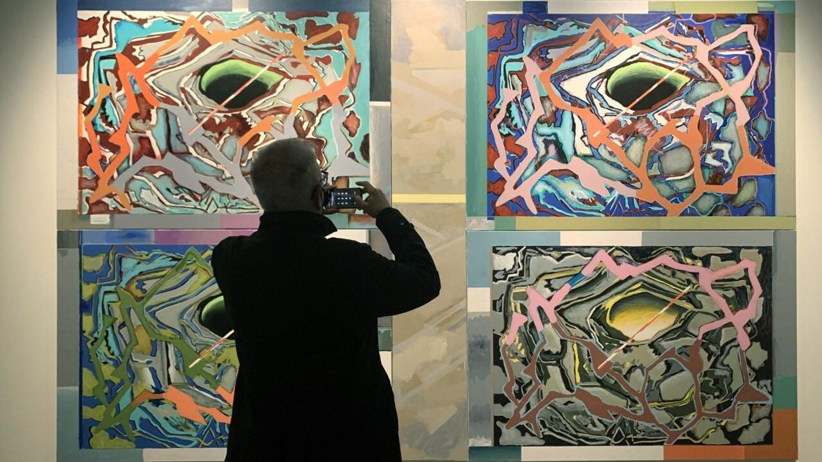 'Paolo Uccello Four', uno de los grandes formatos que pintó en 2020.