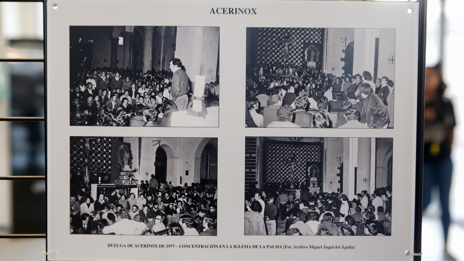 Fotos de la exposición y conferencia sobre el movimiento obrero en el Campo de Gibraltar